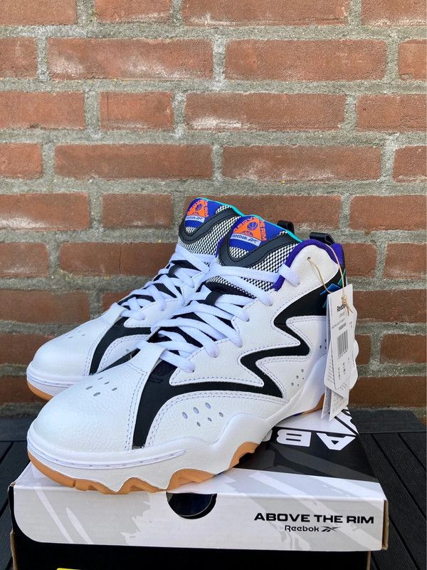 image of Reebok Atr Mid 43 Above The Rim Basketball Retro New Ds Shoes in White, Men's (Size 10)