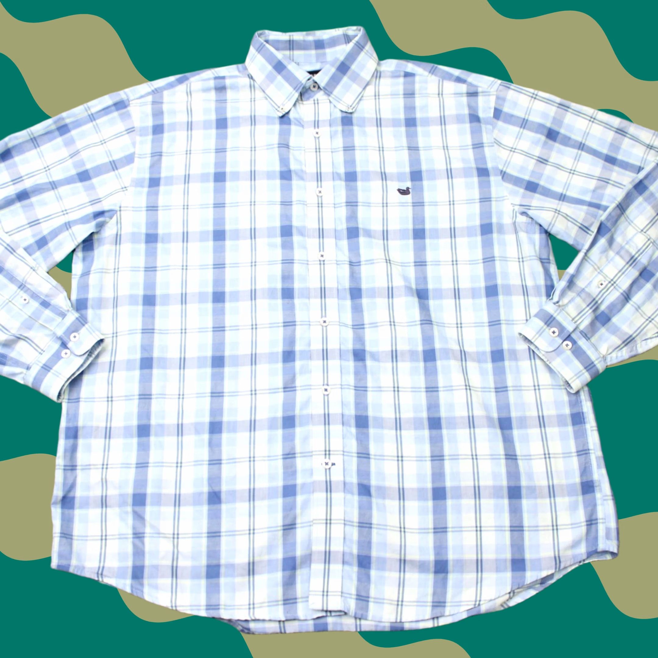 Vintage Southern Marsh Shirt Mens XL Blue Plaid Flannel Long Sleeve Button Down Size US XL / EU 56 / 4 - 1 Thumbnail