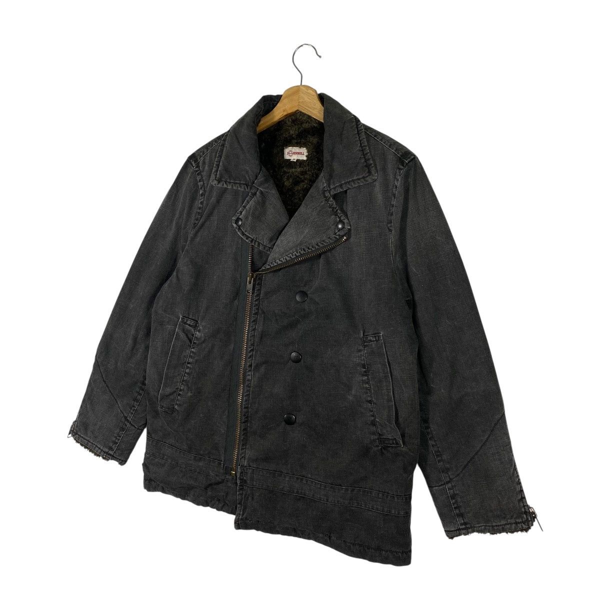 Johnbull Vinatge John Bull Sherpa Double Collar Bikers Winter Jacket Size US M / EU 48-50 / 2 - 2 Thumbnail