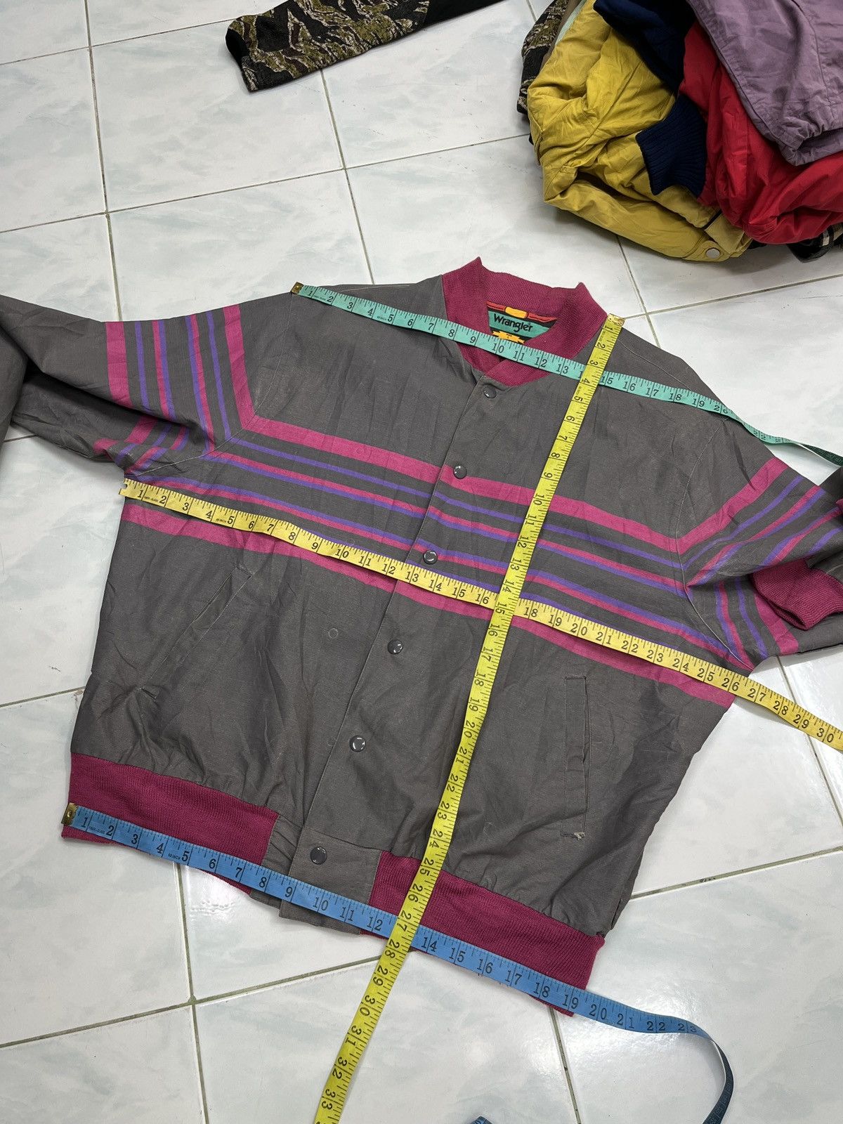Wrangler 🔥STEALS🔥 VTG WRANGLER BRUSH POPPER JACKET Size US L / EU 52-54 / 3 - 16 Thumbnail