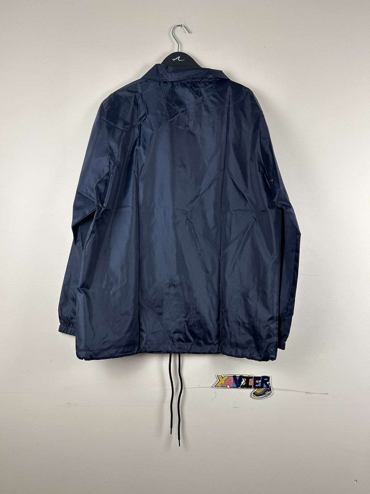 Vintage Soft Shell Windbreaker Large Navy Men Size US L / EU 52-54 / 3 - 3 Thumbnail