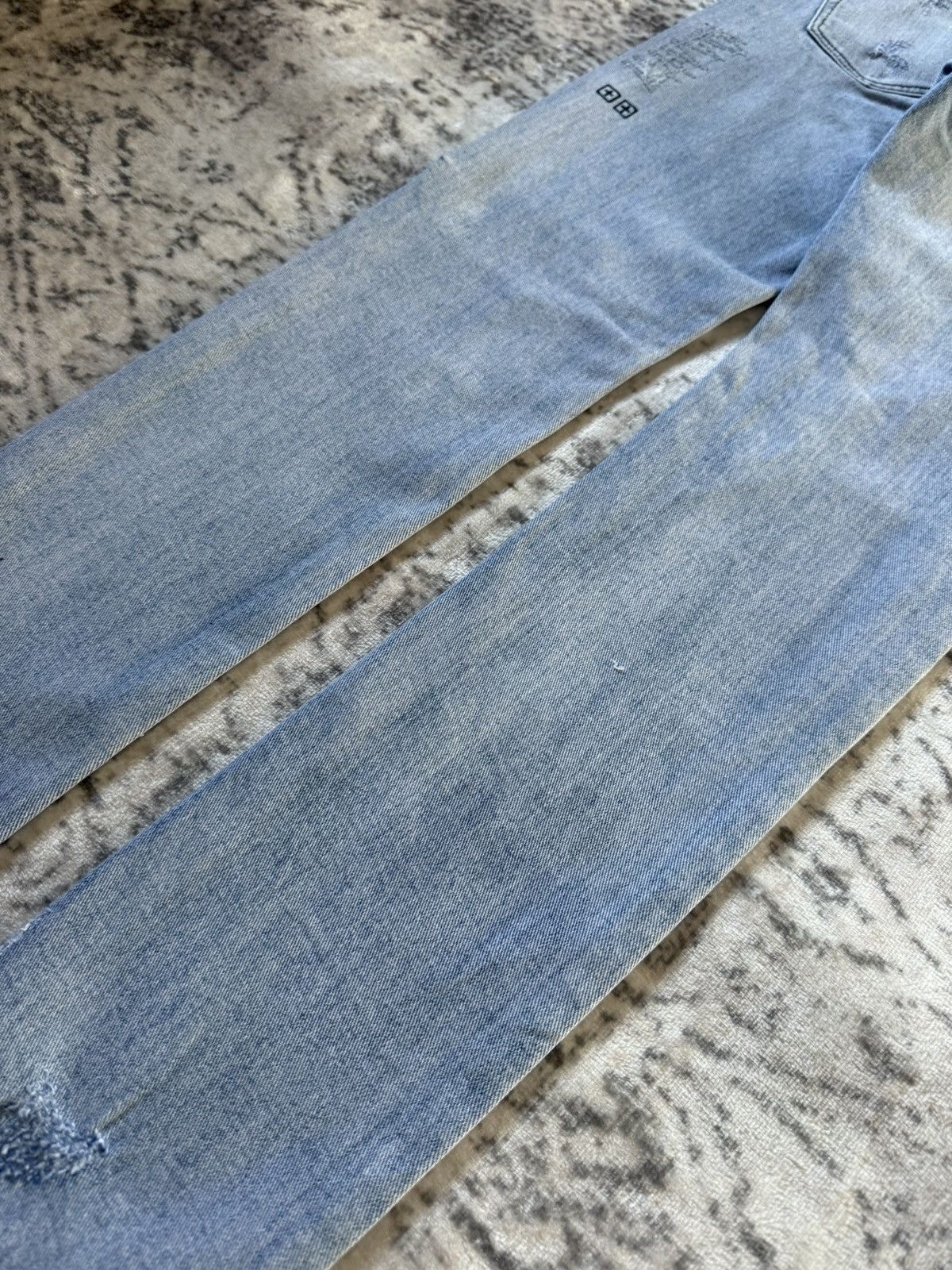 Ksubi Ksubi Studded Phython Snake Repaired Distressed Skinny Jeans Size US 30 / EU 46 - 19 Thumbnail