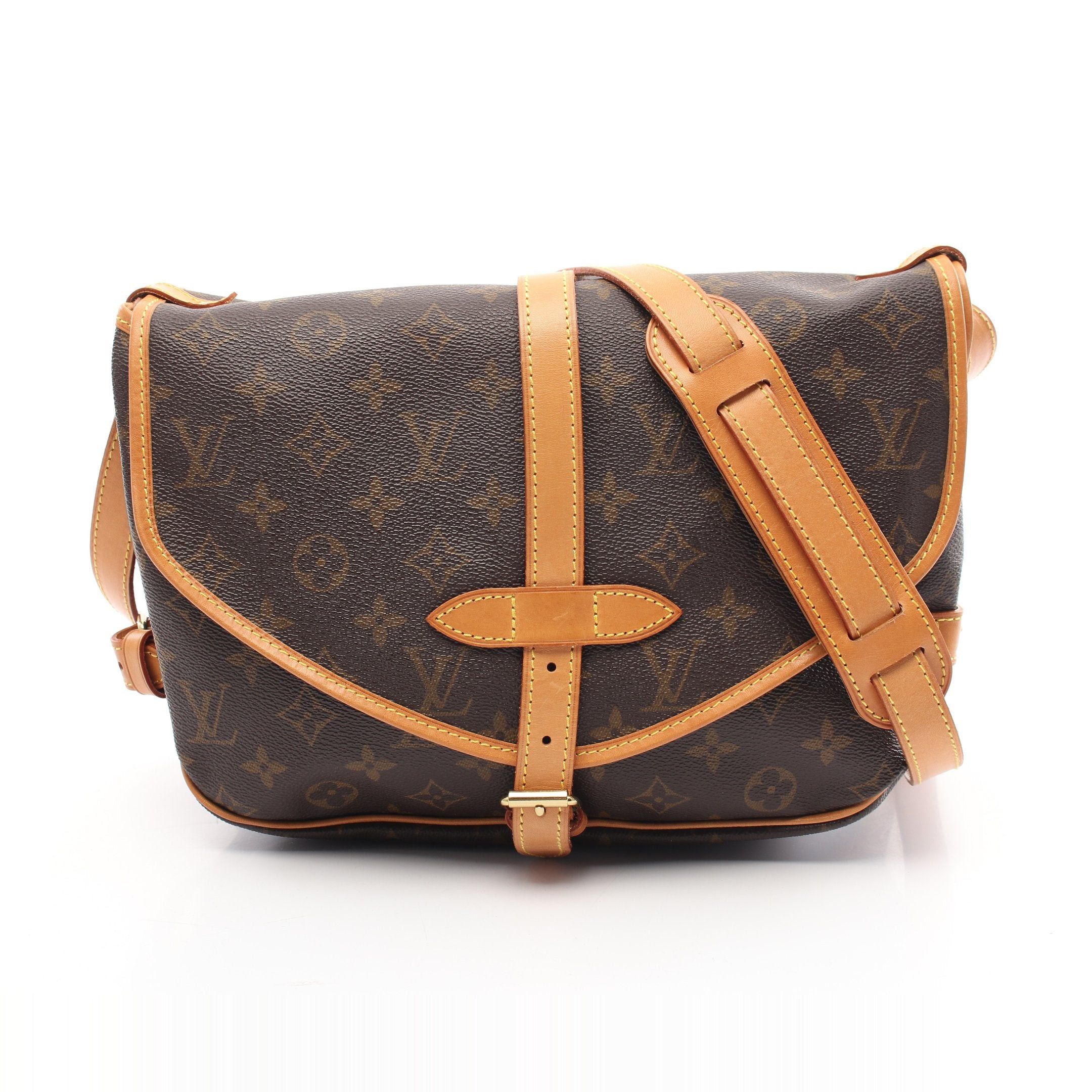 Louis Vuitton Louis Vuitton Saumur 30 Monogram Shoulder Bag Leather Brown Size ONE SIZE - 1 Thumbnail