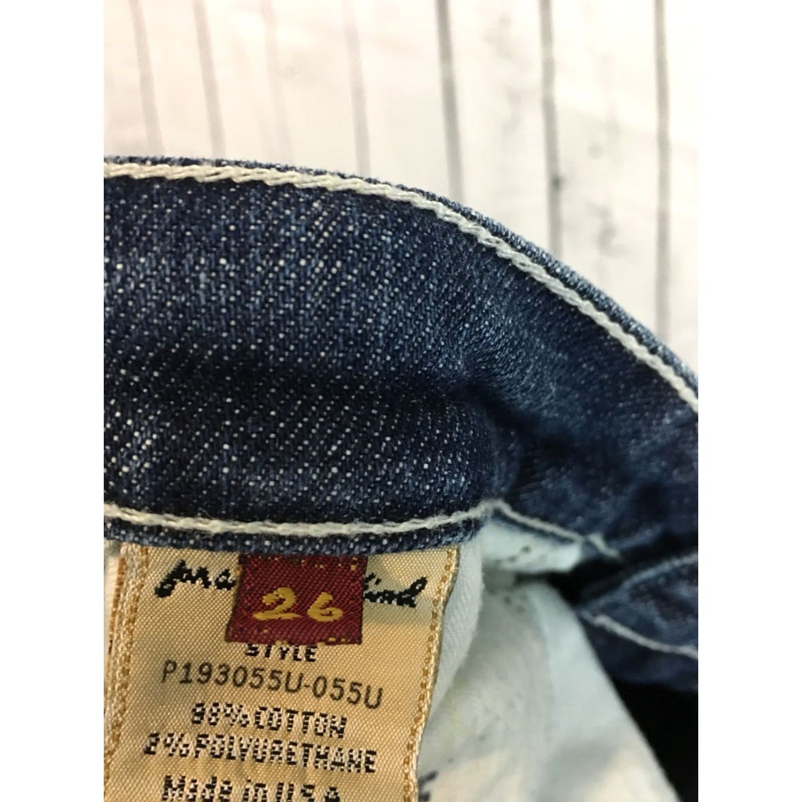 7 For All Mankind VINTAGE 7 For All Mankind 7FAM Jeans Boots Cut Colette Distressed Bootcut Medium Wash 26 Blue Women Size 26" / US 2 / IT 38 - 8 Thumbnail