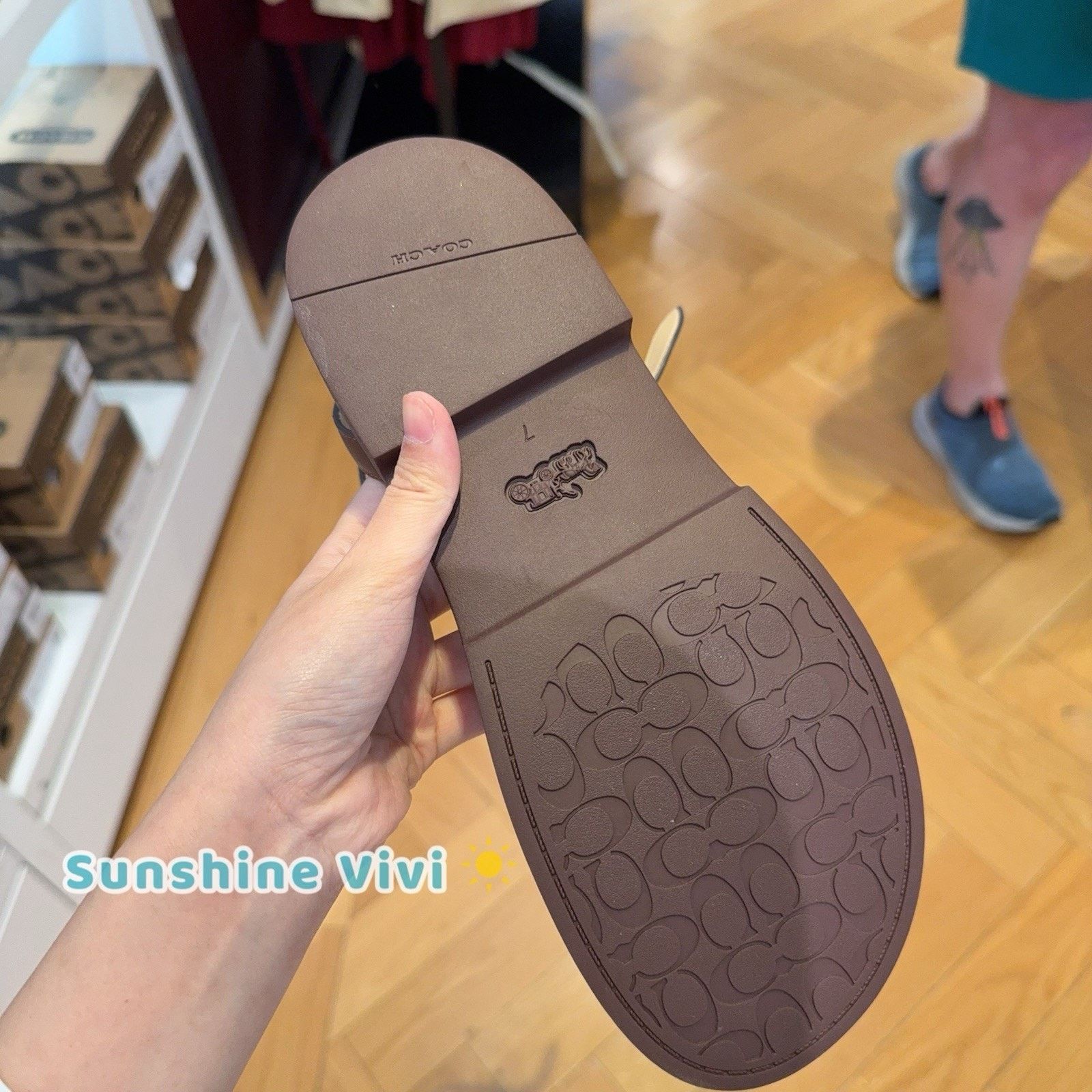 Coach NWT Coach Franny Sandal Cr866 Dark Saddle us6.5 Size US 6.5 / IT 36.5 - 3 Thumbnail