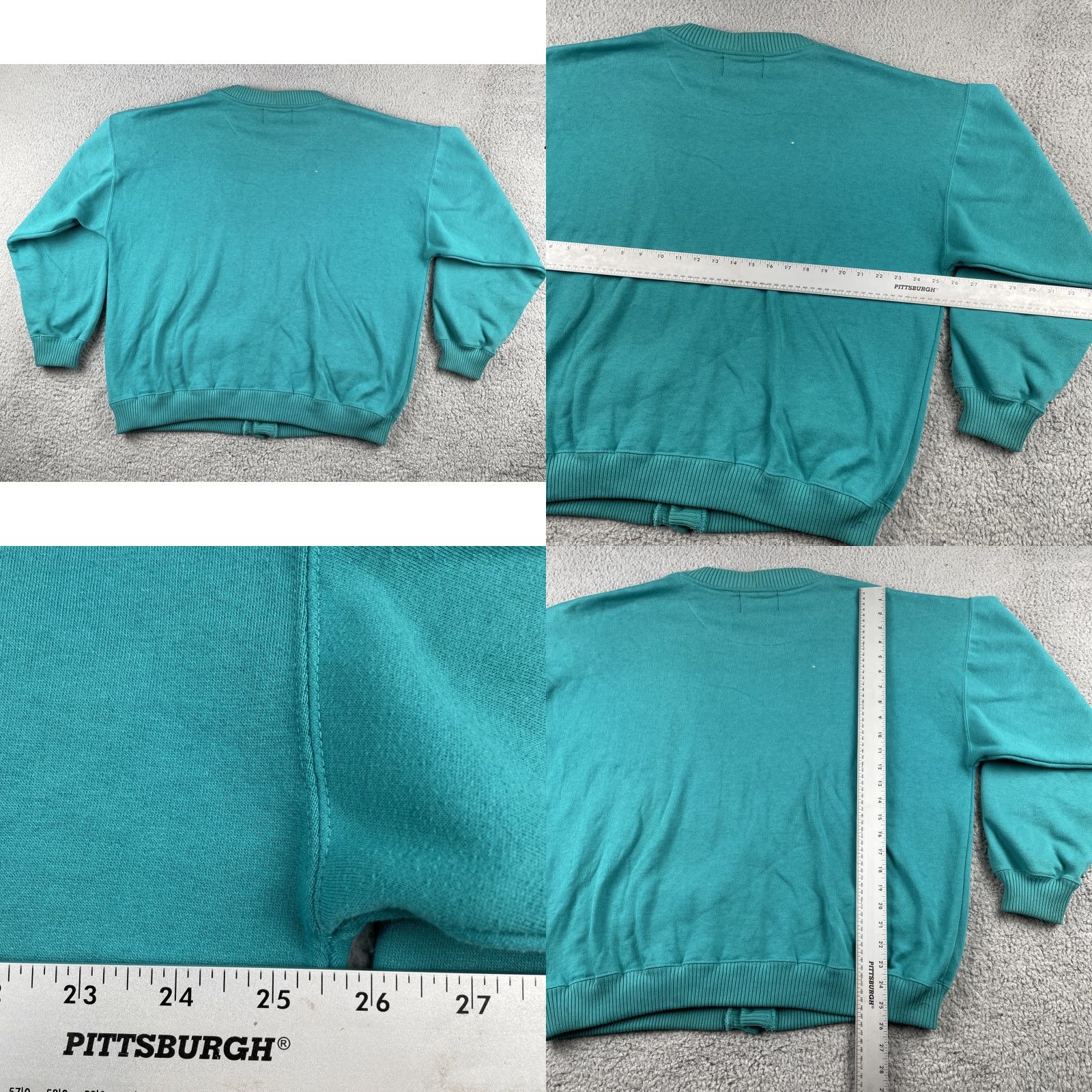 Vintage VINTAGE Saugatuck Dry goods Company XL Sweater Turquoise Teal Blue Cotton Blend Cardigan Men XL Blue 90s 80s Northeast Size US XL / EU 56 / 4 - 9 Thumbnail