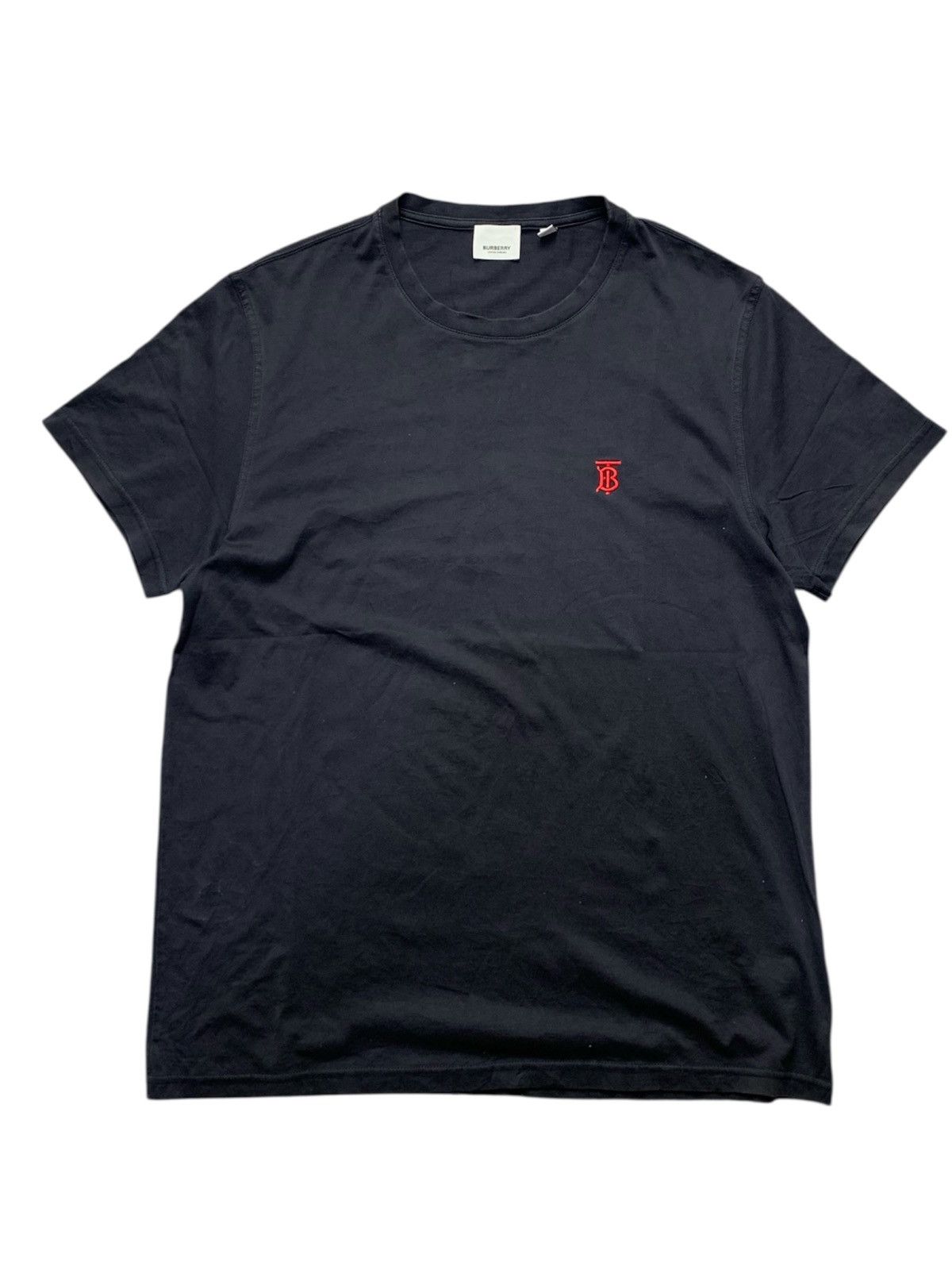 Burberry 🐍 Burberry Summer Navy Parker Embroidered Tshirt Size US L / EU 52-54 / 3 - 1 Thumbnail