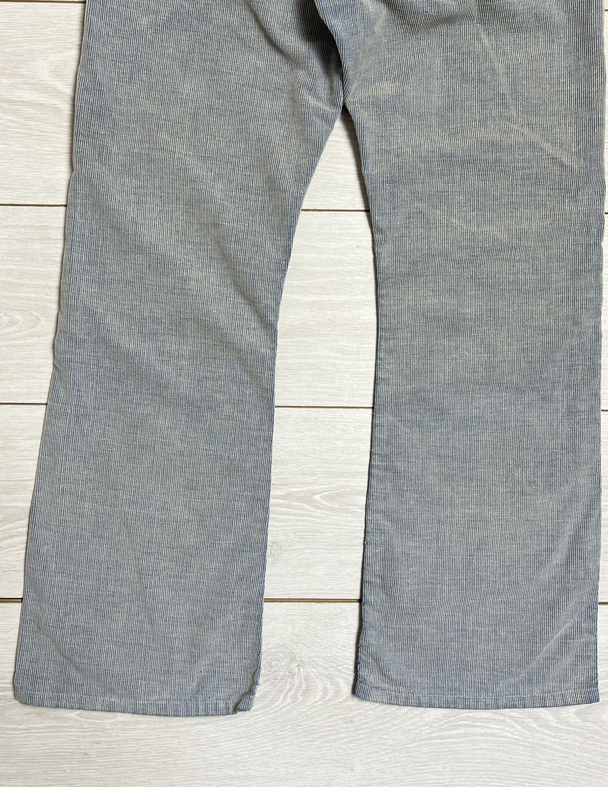 Armani VINTAGE Armani Jeans Archival Pinstripe Trousers Made Italy Size US 32 / EU 48 - 3 Thumbnail