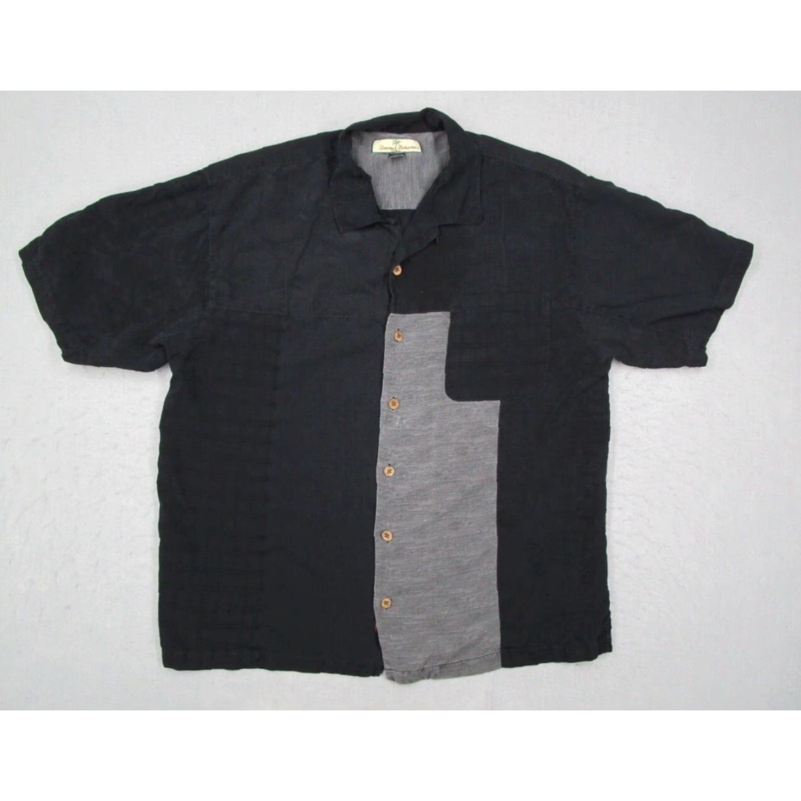 Tommy Bahama TOMMY BAHAMA Shirt Mens Large Black Button Up Silk Camp Swingers Only Golf Shirt Size US L / EU 52-54 / 3 - 2 Thumbnail