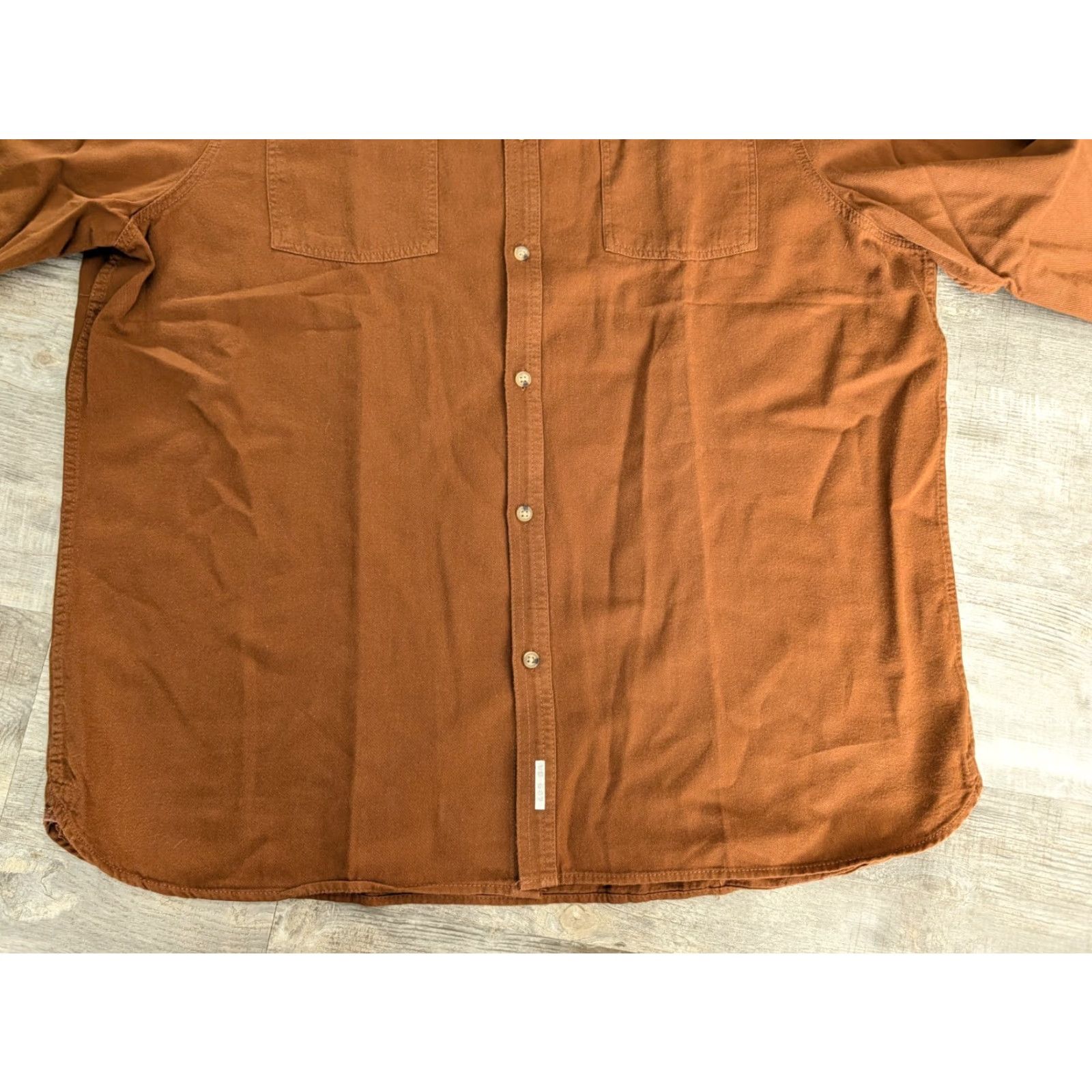 Vintage VINTAGE Bushman Shirt Mens XL Brown A.L. Weekend Cotton Military Button Up Lapels Size US XL / EU 56 / 4 - 5 Thumbnail
