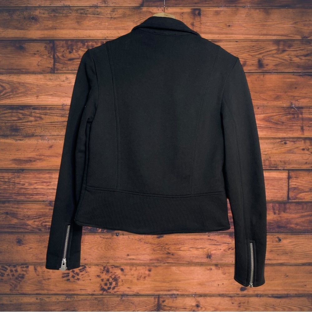 Allsaints Allsaints Black Kit Biker Sweat Jacket Size 4 Size S / US 4 / IT 40 - 2 Thumbnail