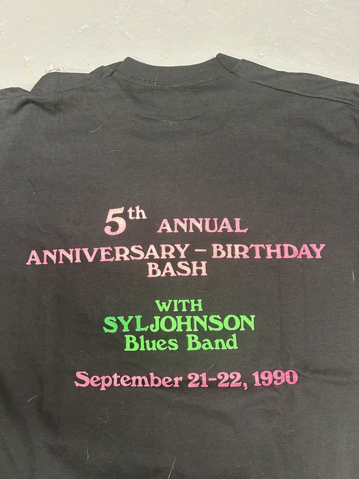 Band Tees Crazy Vintage 90s Essential Black Jazz Saloon Band Tee Shirt Size US L / EU 52-54 / 3 - 2 Thumbnail