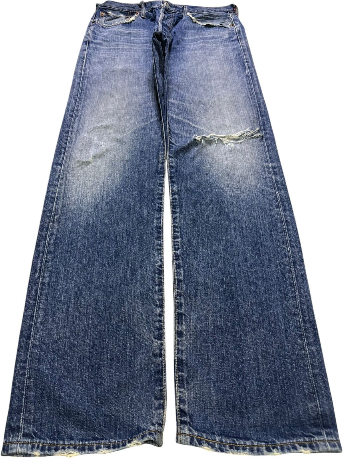 Levi's Vintage 90s Levis 501 Faded Wash Distressed Loose Jeans Size US 30 / EU 46 - 1 Thumbnail