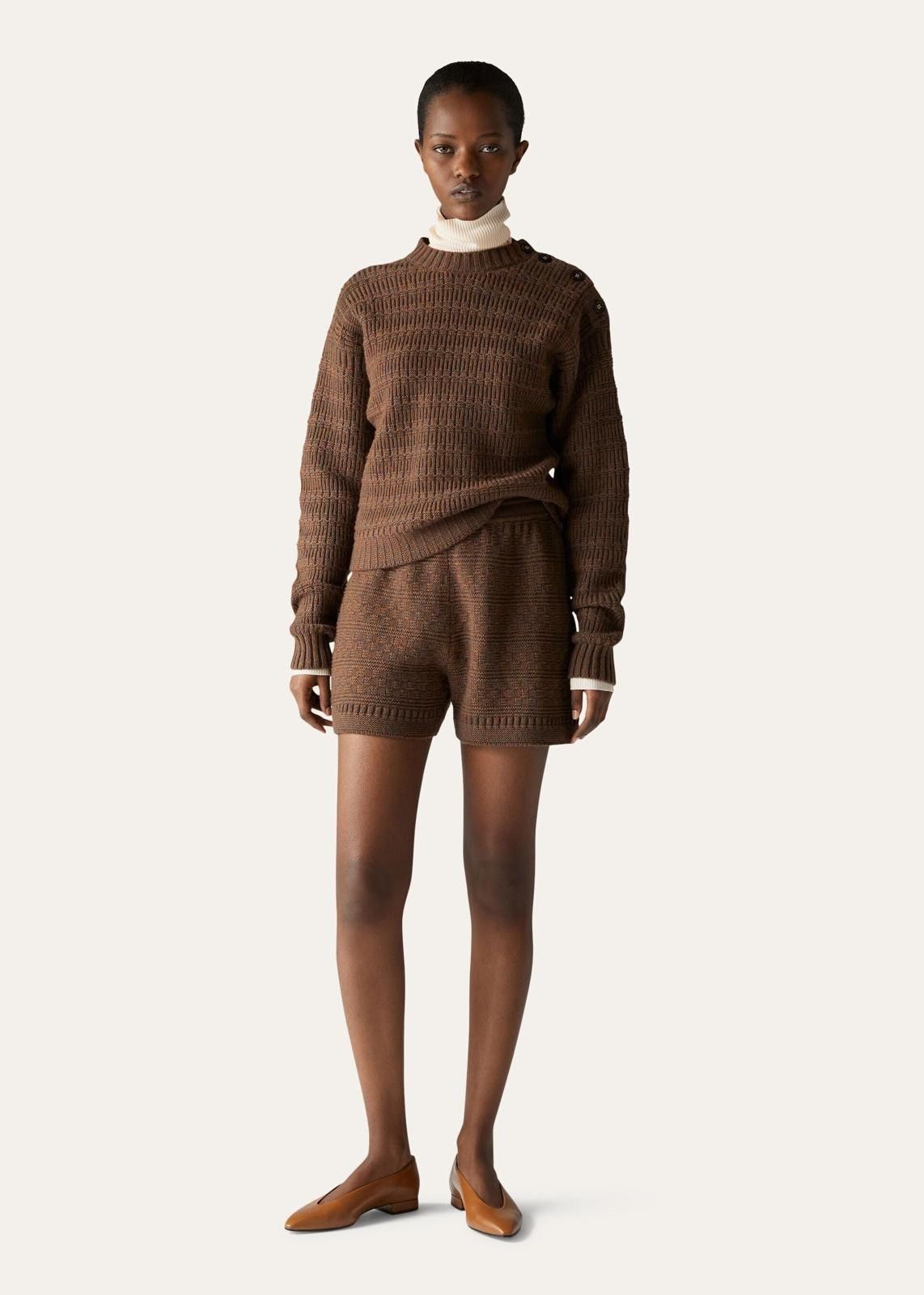 Loro Piana o1srvl11e0824 New Plymouth Crew Neck Sweater in Brown Size XL / US 12-14 / IT 48-50 - 5 Thumbnail