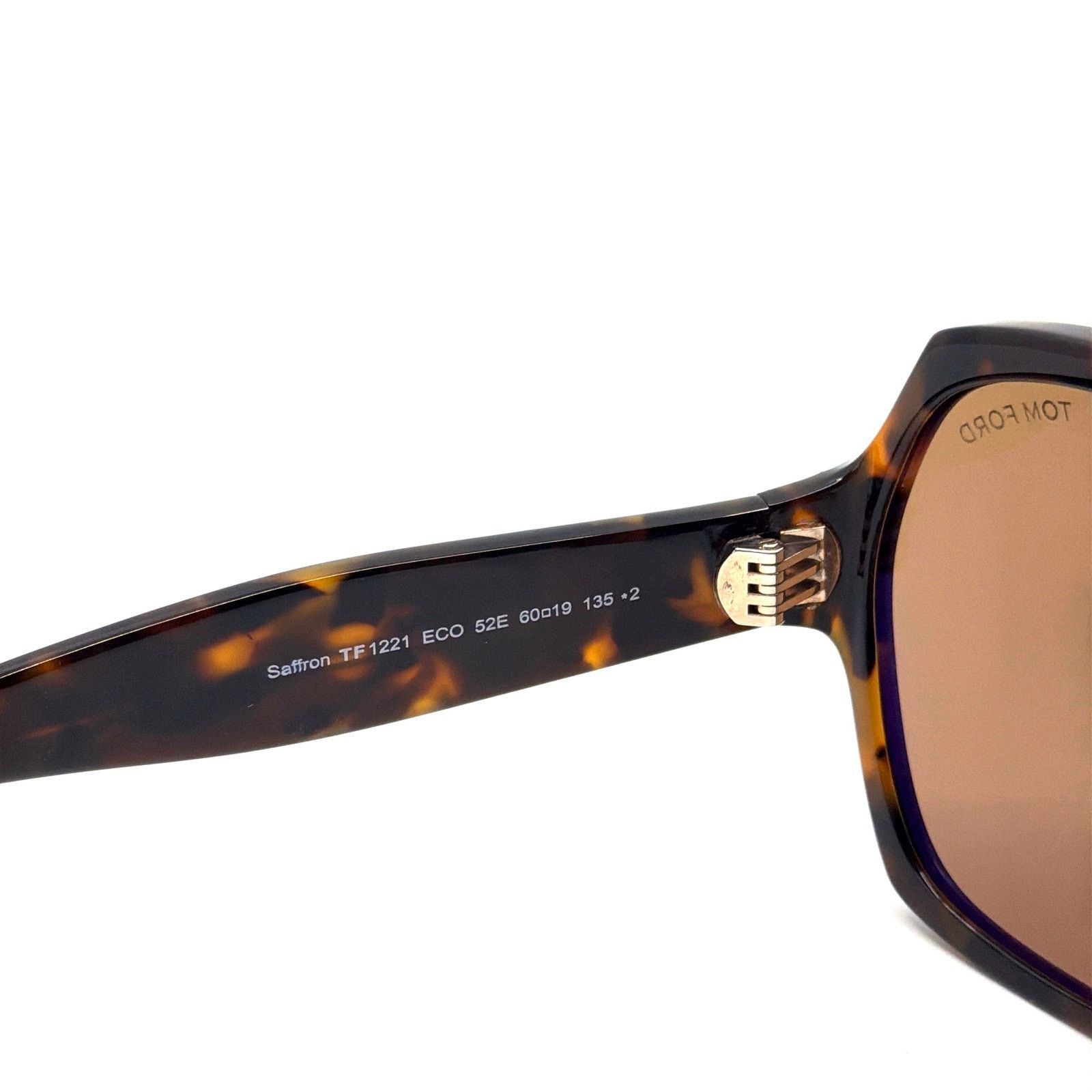 Tom Ford New, TOM FORD Saffron Sunglasses TF1221 52E Authentic Size ONE SIZE - 8 Thumbnail