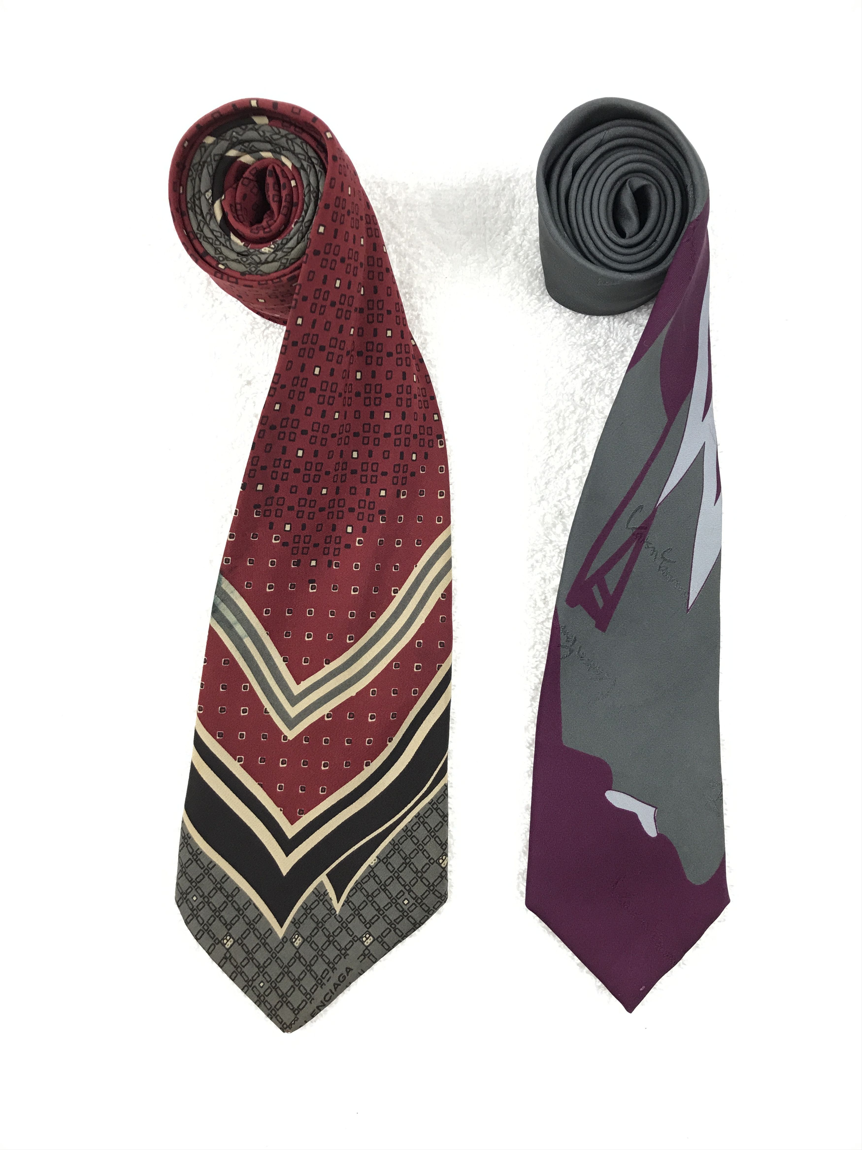 Vintage Balenciaga/Kansai Yamamoto Silk Necktie Necktie