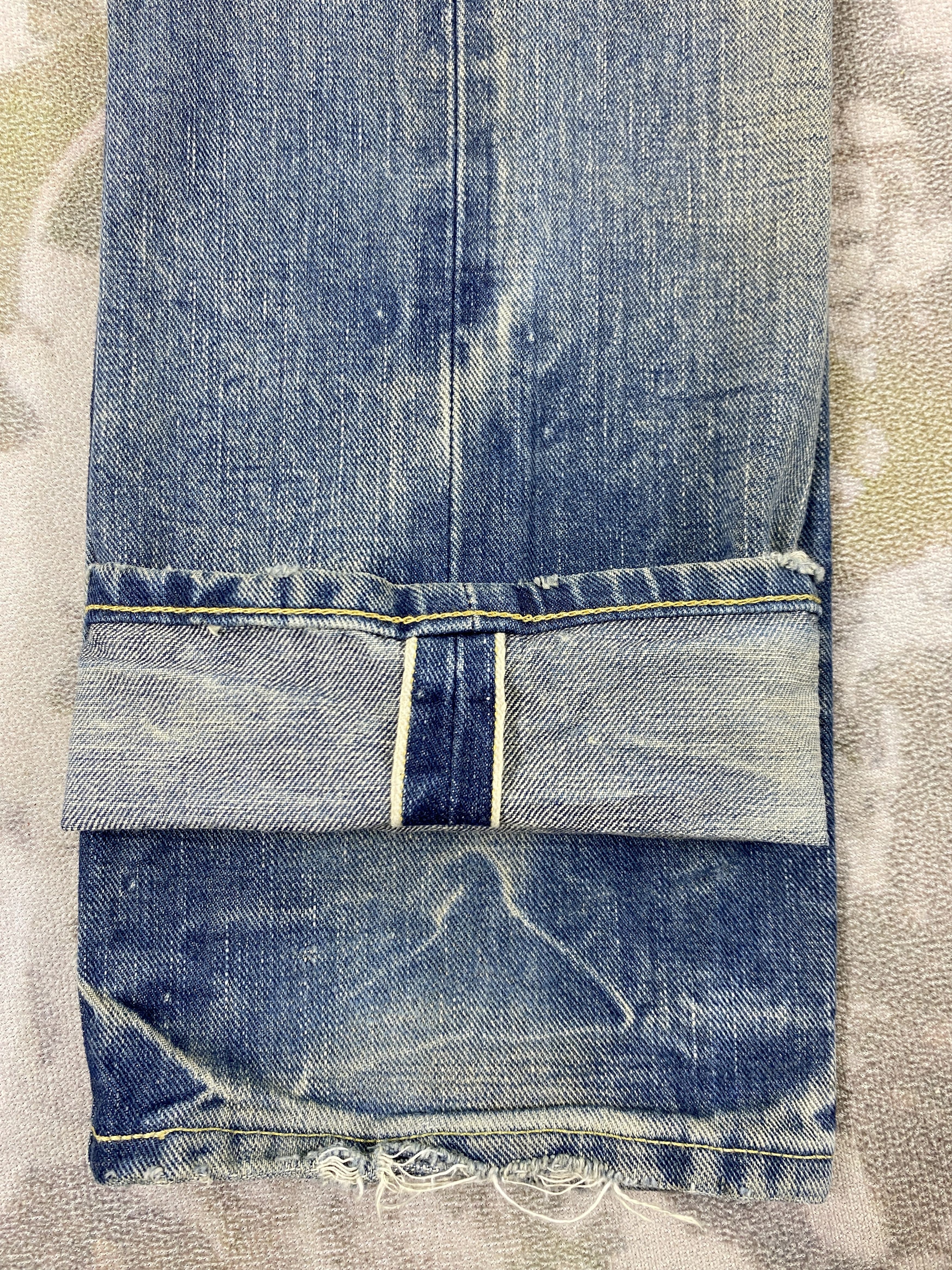 If Six Was Nine Redline Dirty Blue Vintage Lee Jeans 33x33 Denim- JN3660 Size US 33 - 14 Thumbnail