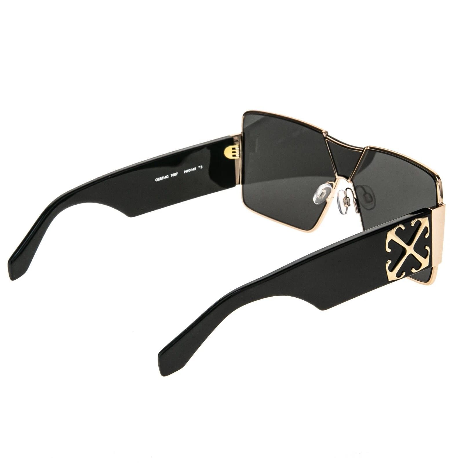 Off-White OFF-WHITE 14G OERI14G ASPEN Black Gold Unisex Mask Large Size ONE SIZE - 6 Thumbnail
