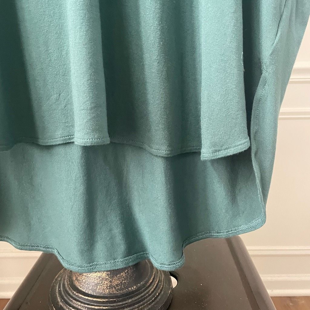 Other Universal Standard Liquid Jersey Emma V Neck Easy Tee Green Size L / US 10 / IT 46 - 3 Thumbnail