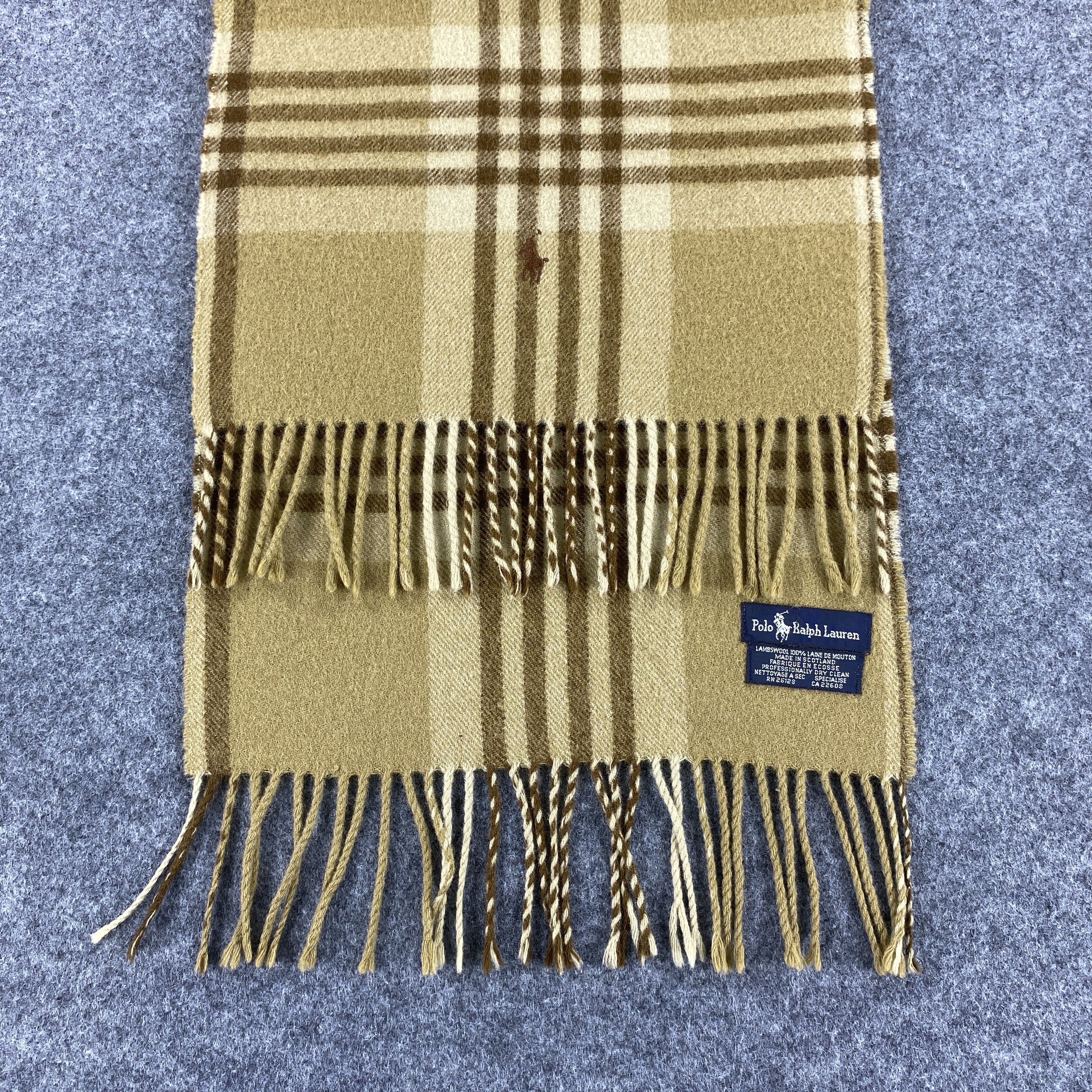 Polo Ralph Lauren × Vintage GF10560 Polo Ralph Lauren Scarf Neck Wear Muffler Nova Check Size ONE SIZE - 3 Thumbnail