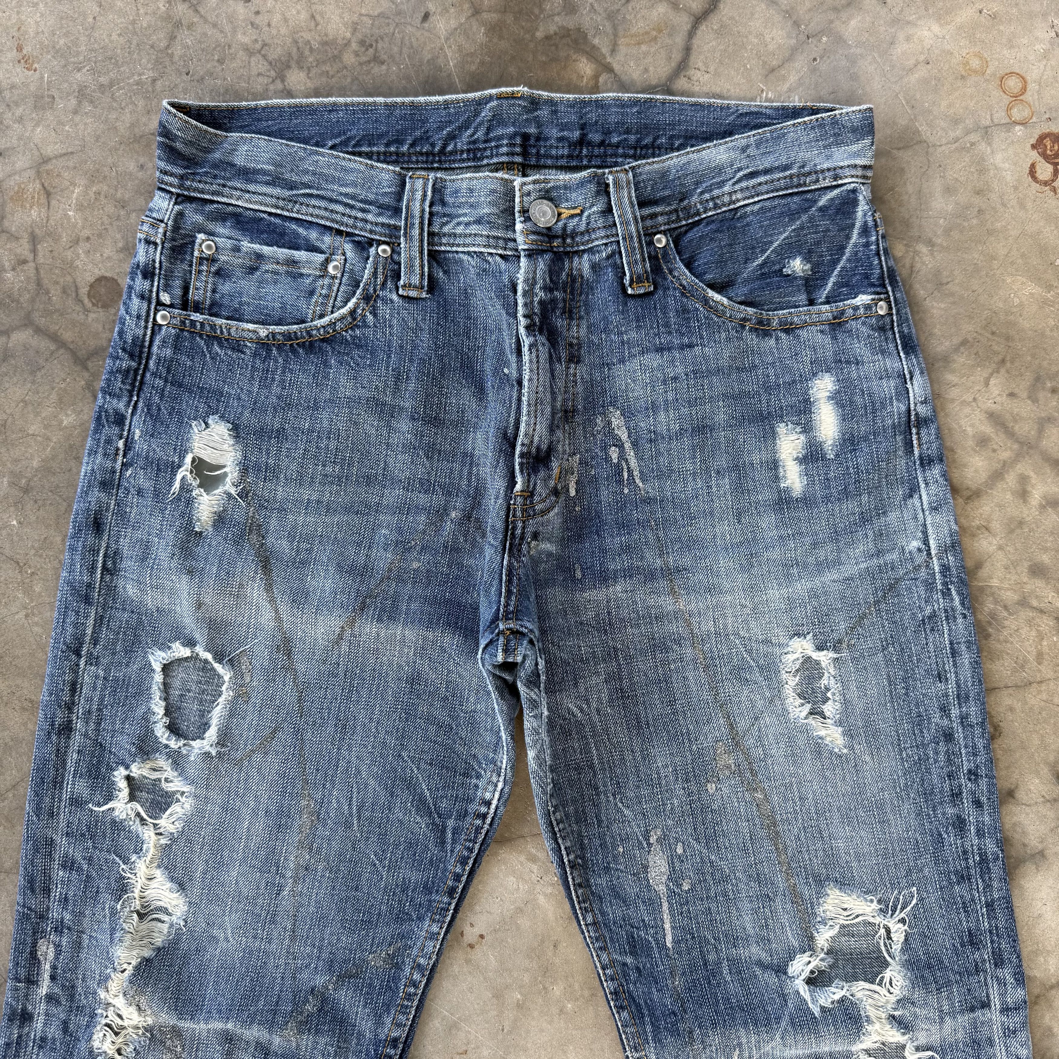 Japanese Brand Vintage Japanese Distressed Flare Denim Jeans Size US 33 - 3 Thumbnail
