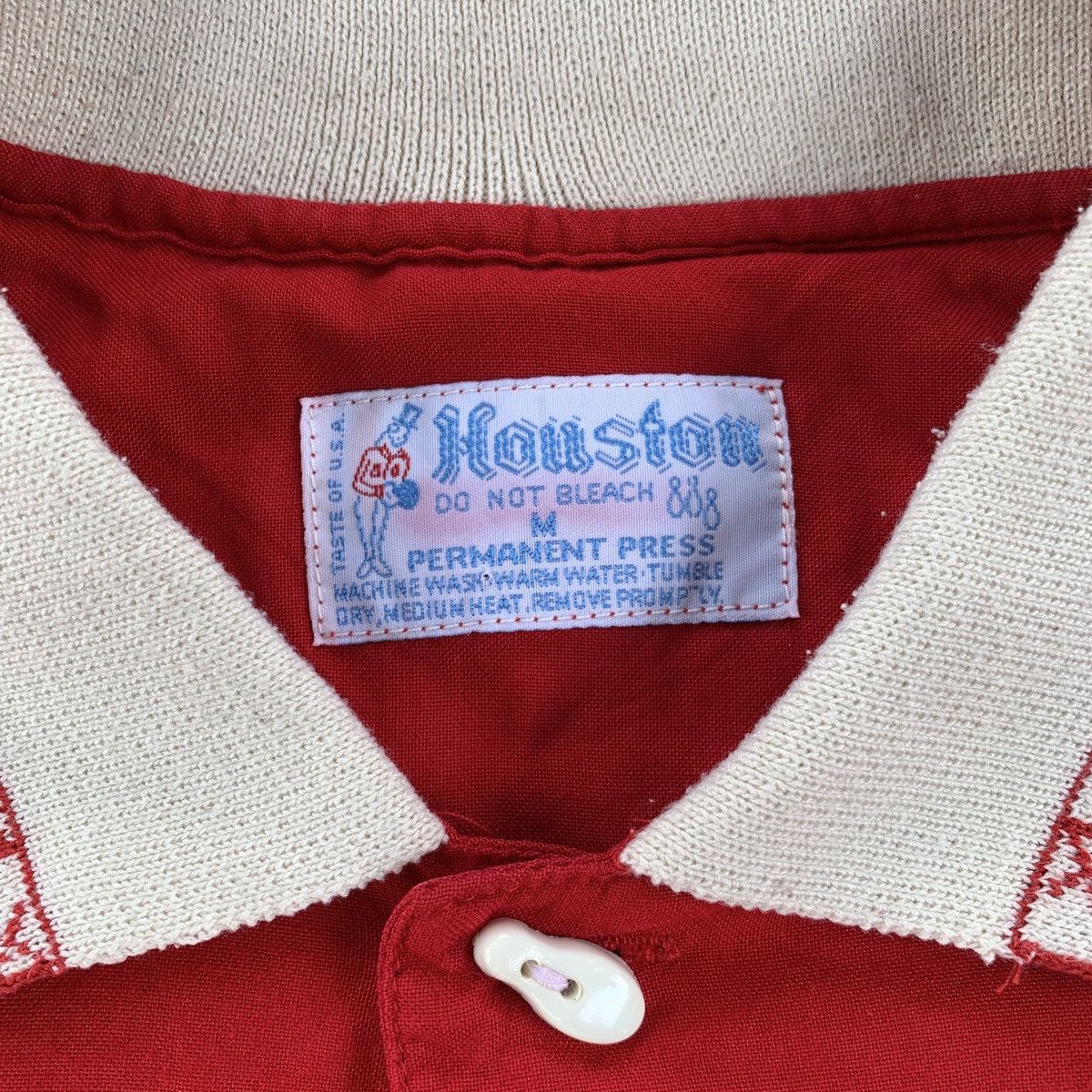 Vintage Vintage Houston Embroidery Rayon Bowling Shirt Size US M / EU 48-50 / 2 - 11 Thumbnail