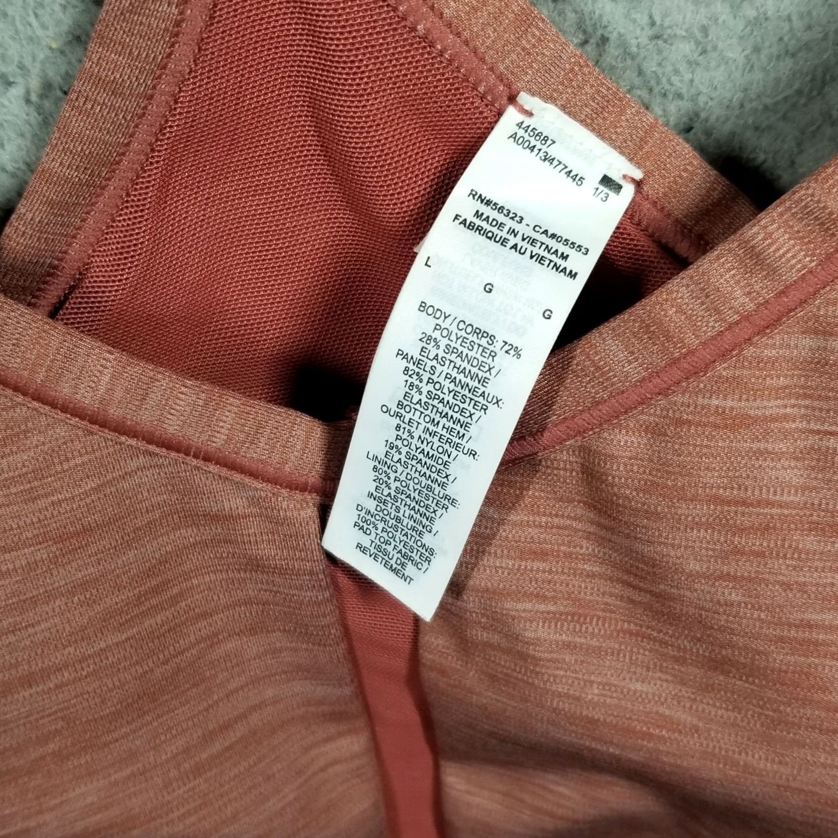 Nike Nike Dri-FIT Indy V-Neck Womens Bra L Pink Size ONE SIZE - 6 Thumbnail