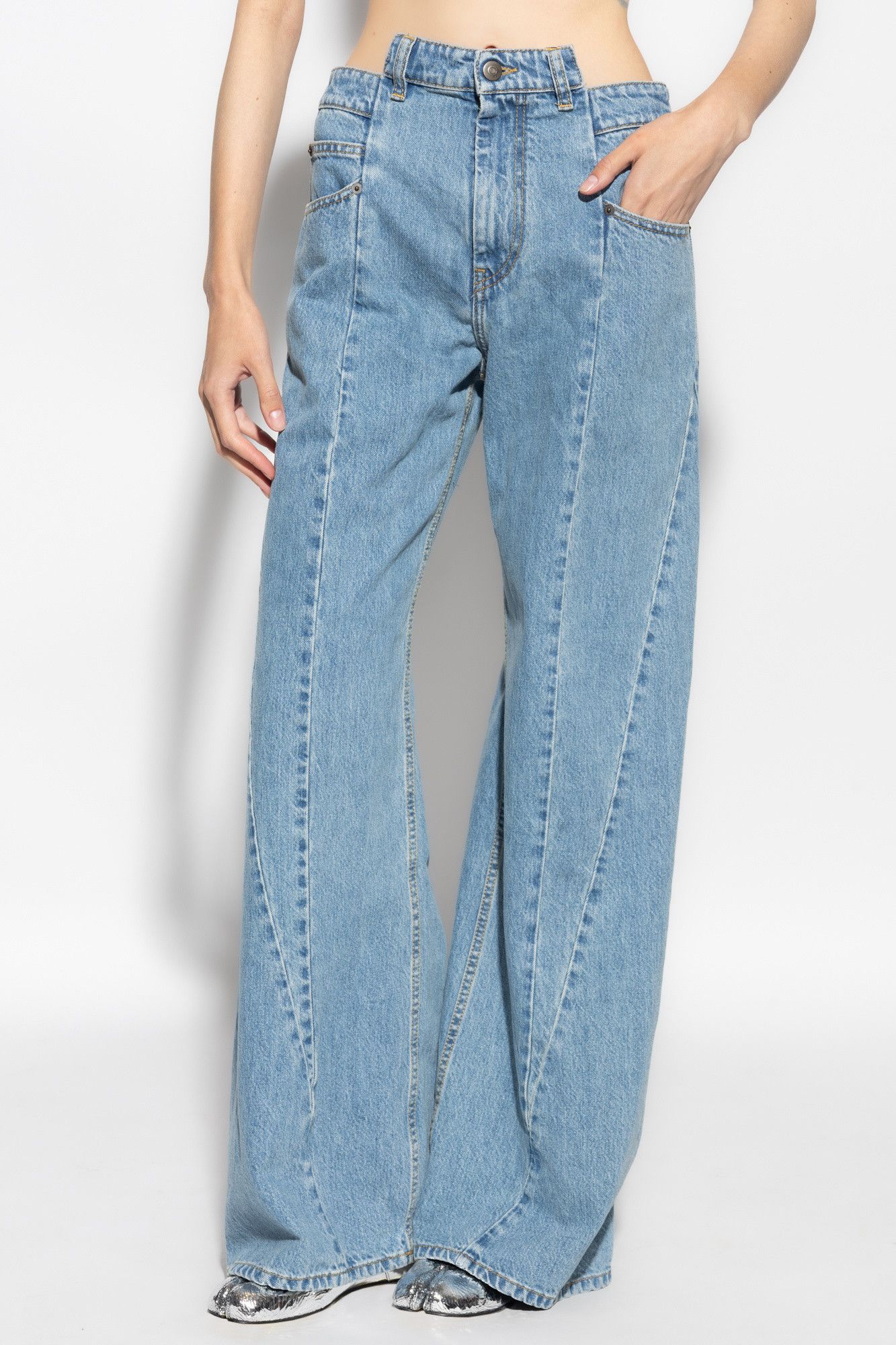 Maison Margiela Maison Margiela Decortique Wide-Leg Jeans Size 30" / US 8 / IT 44 - 1 Thumbnail