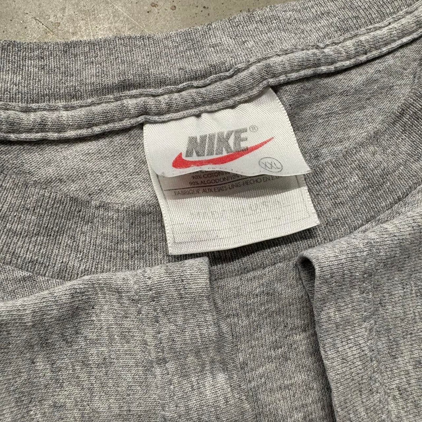 Japanese Brand × Nike × Vintage Crazy Vintage 90s Nike Neon Swoosh Logo Graphic T Shirt Size US XXL / EU 58 / 5 - 5 Thumbnail