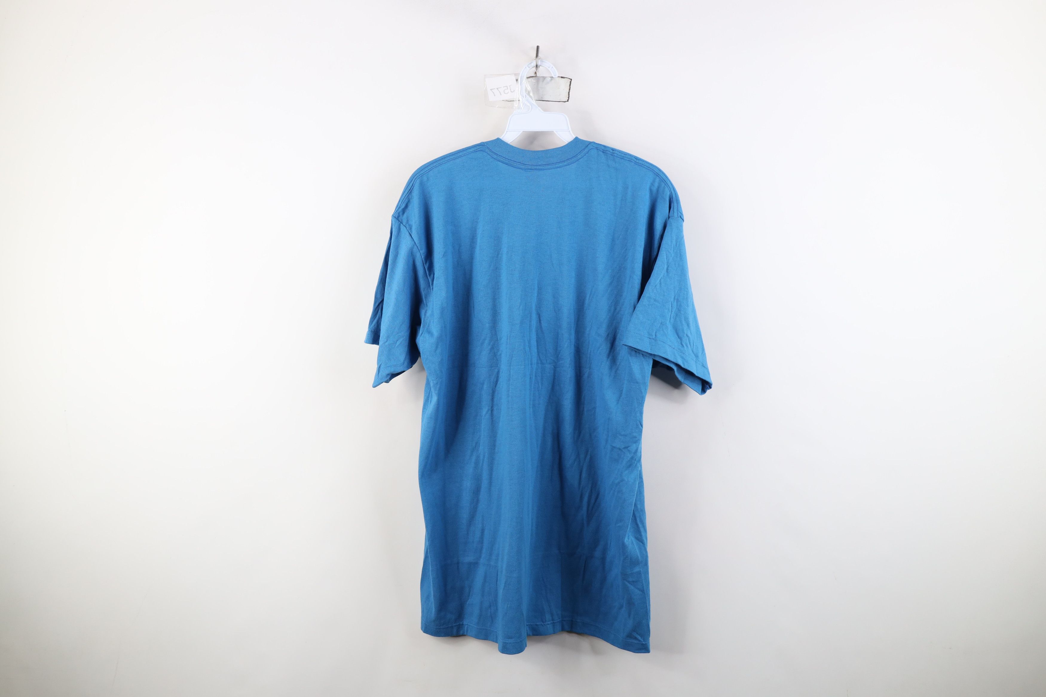 Vintage Vintage 70s Streetwear Short Sleeve Pocket T-Shirt Blue USA Size US XL / EU 56 / 4 - 8 Thumbnail
