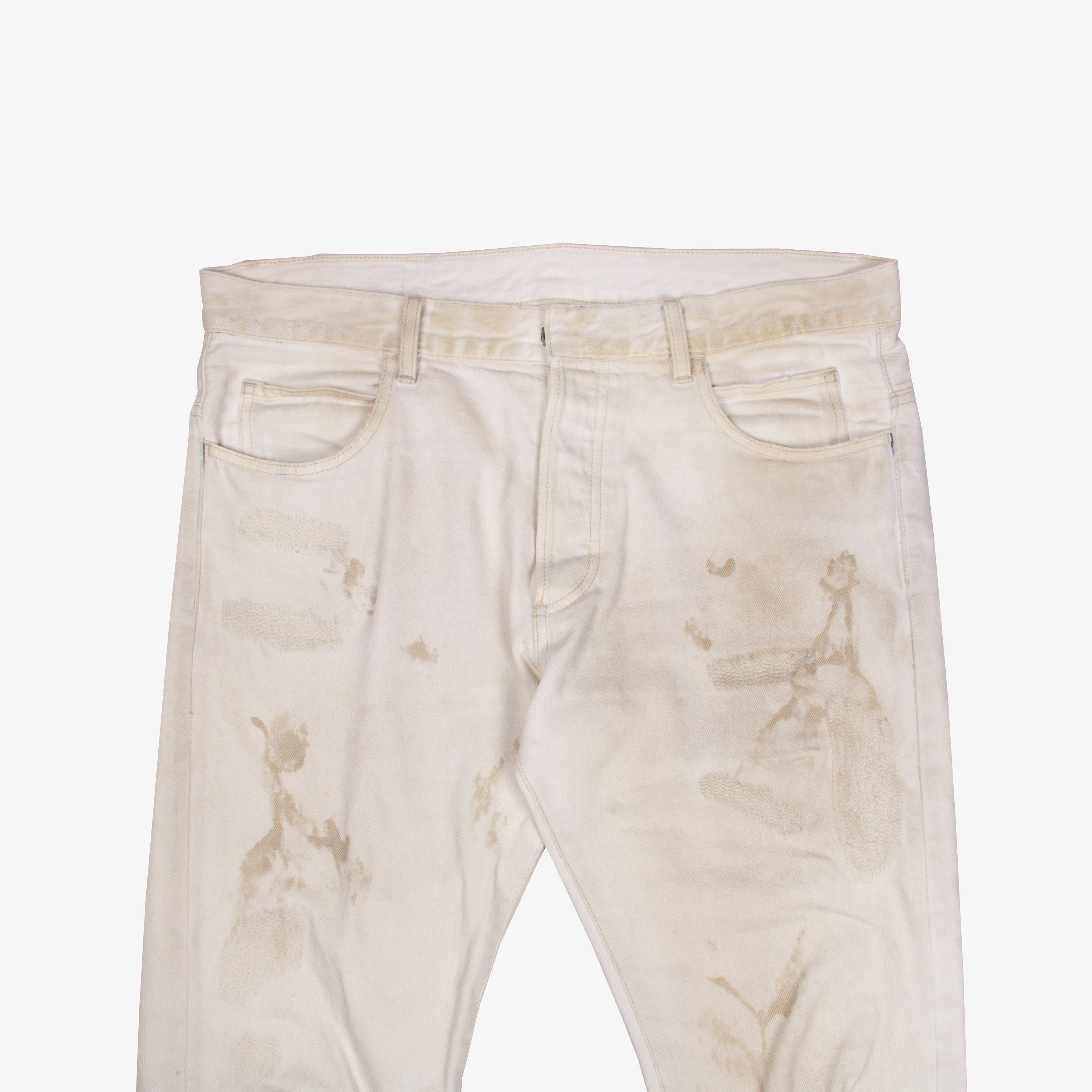 Balmain BALMAIN WHITE DISTRESSED DENIM Size US 31 - 3 Thumbnail