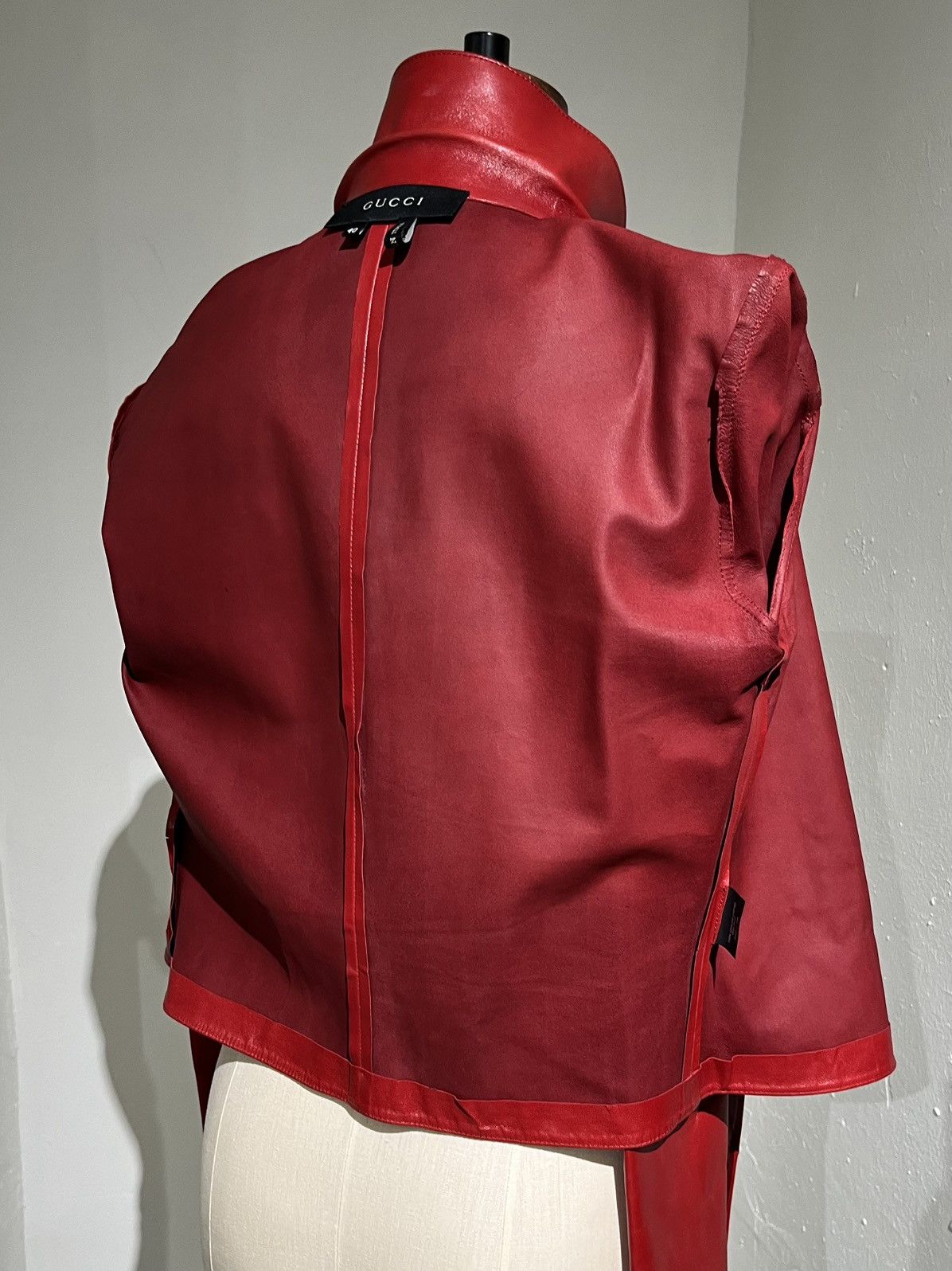 Gucci 2001 Tom Ford Wrap Leather Shirt Size S / US 4 / IT 40 - 19 Thumbnail
