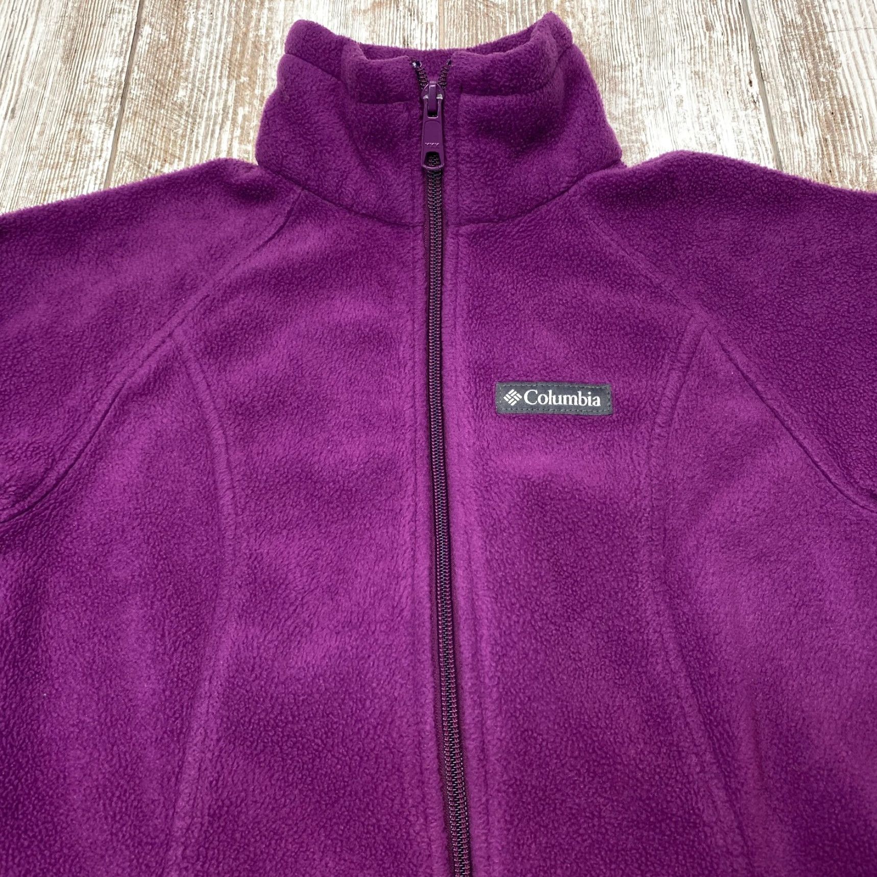 Vintage VINTAGE: No — discard. Columbia Jacket Womens XSmall Plum Fleece Full Zip Up Sweater Sweatshirt 7536 Size XS / US 0-2 / IT 36-38 - 5 Thumbnail