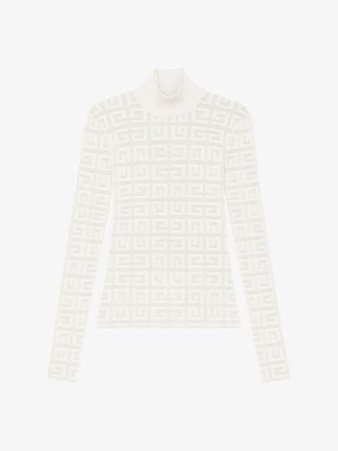 Givenchy o1gr1nt0125 16Gg Lace Monogram Stretch Sweater in Off White Size XS / US 0-2 / IT 36-38 - 1 Thumbnail