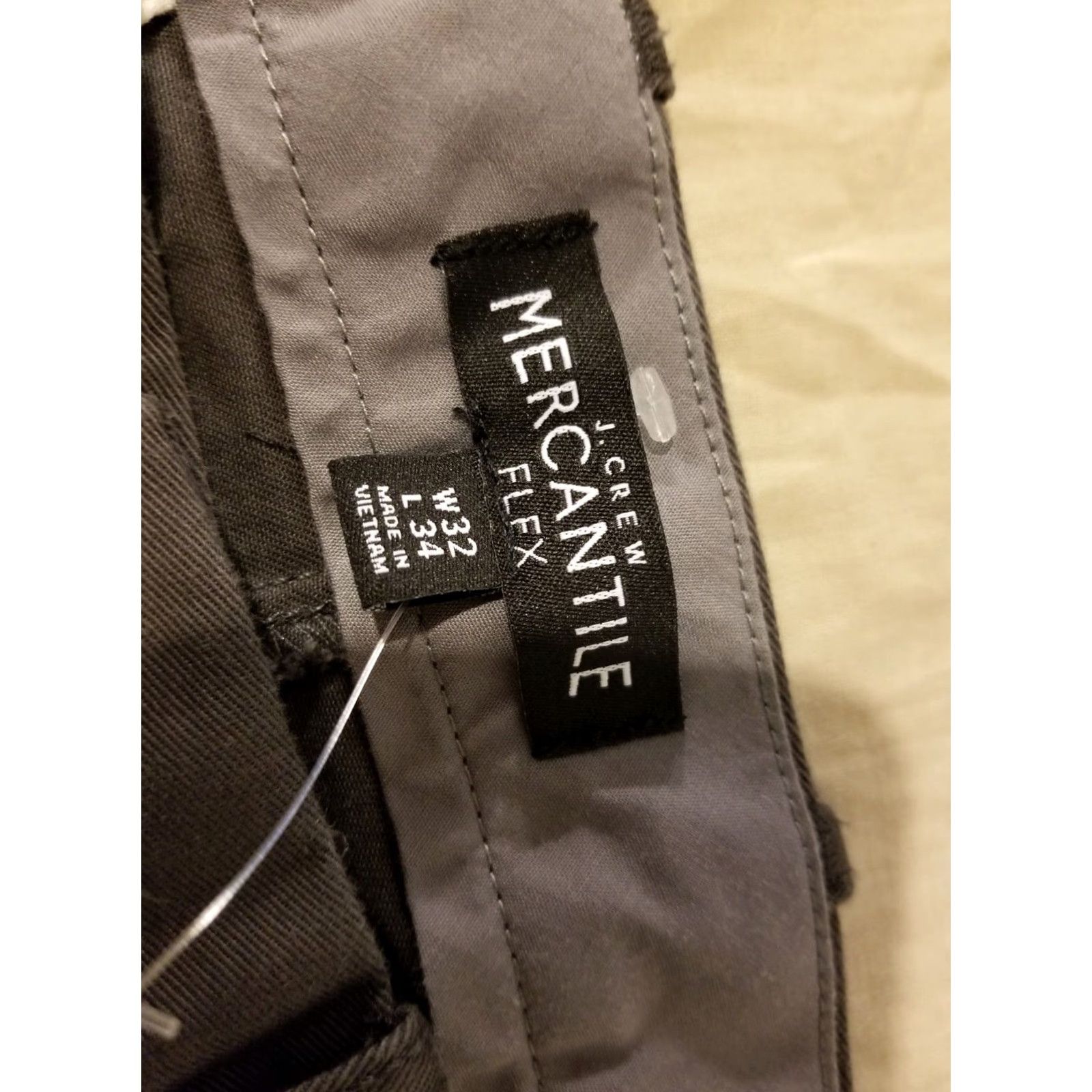 J.Crew J. Crew Khaki Pants 32x34 Gray Cotton Chino Stretch Men Pants Slim Regular Inseam 34 Size US 32 / EU 48 - 5 Thumbnail