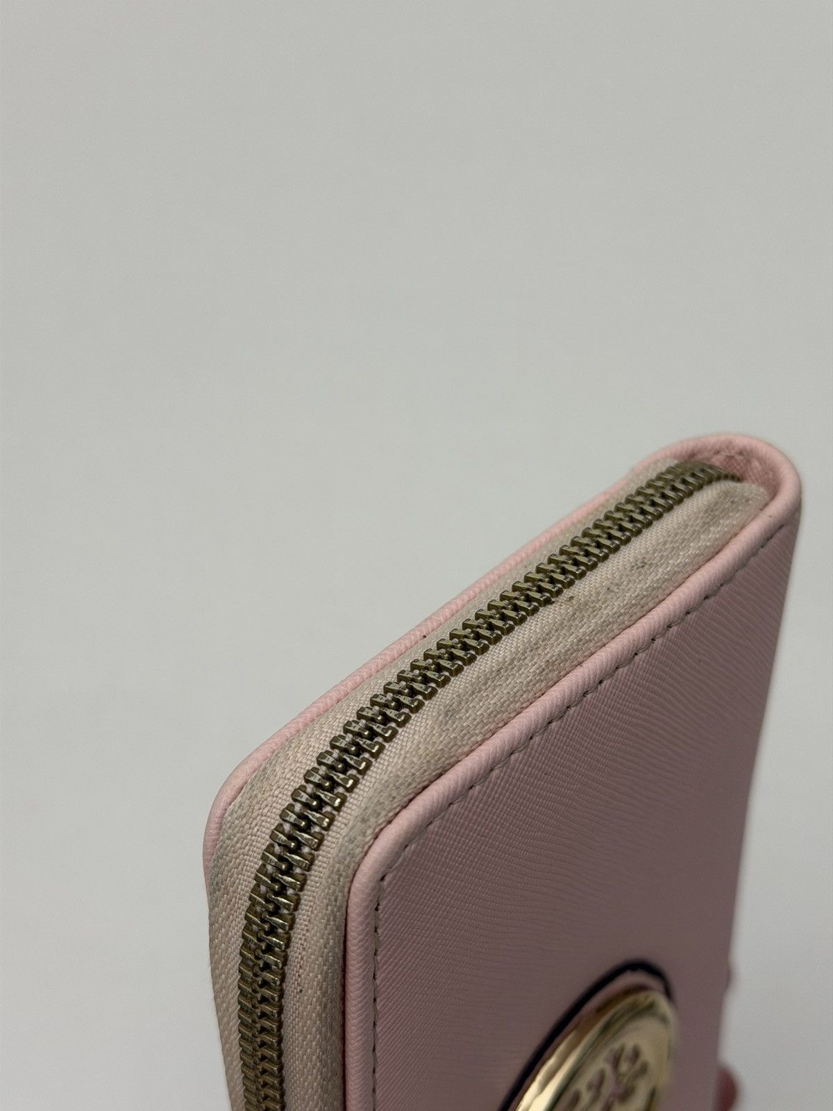 Tory Burch ToryBurch Pink Saffiano Leather ZipAround Continental Wallet Size ONE SIZE - 9 Thumbnail