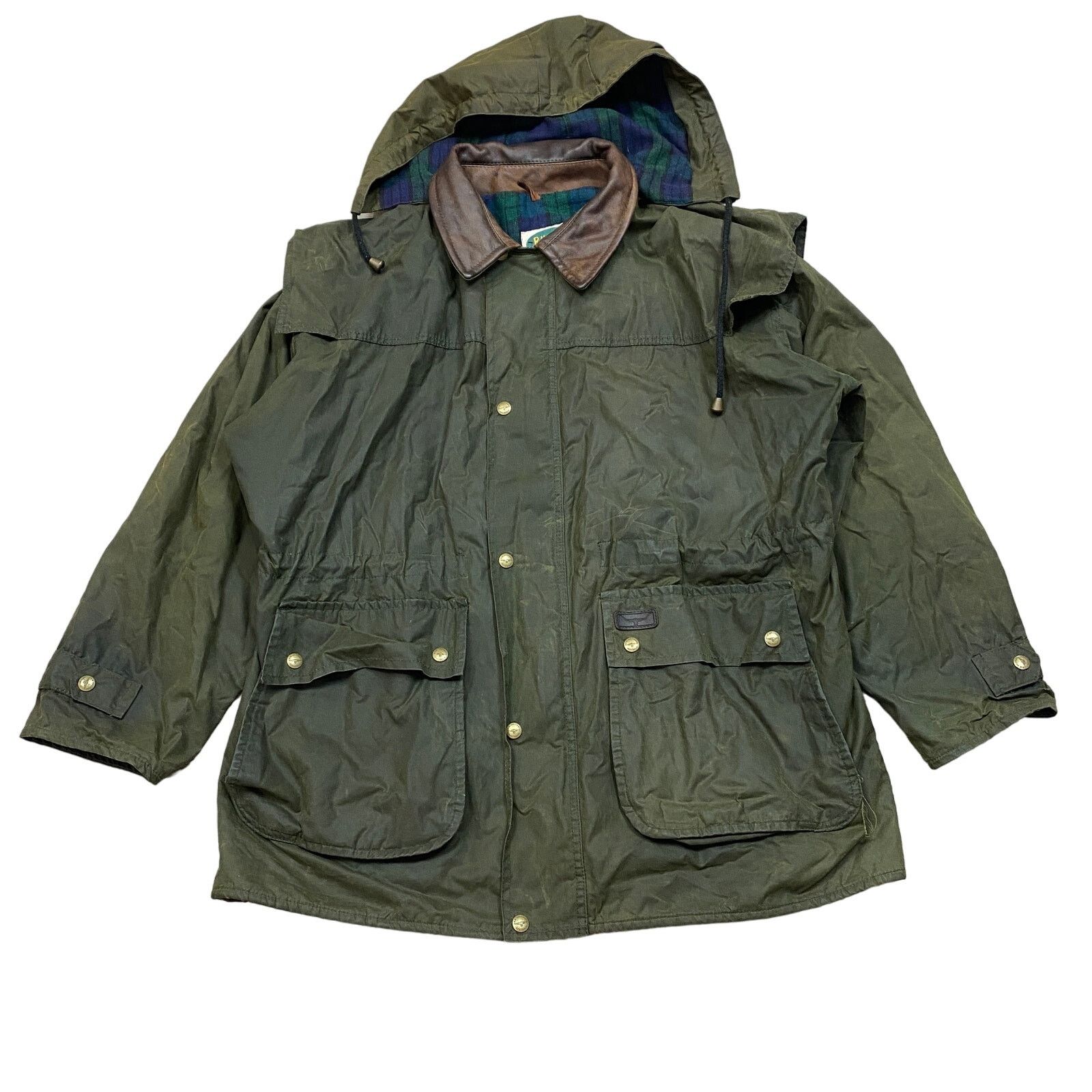 R.M. Williams × Vintage Vintage RM Williams Wax Oilskin Wool Lined Jacket Men's M Size US M / EU 48-50 / 2 - 1 Thumbnail