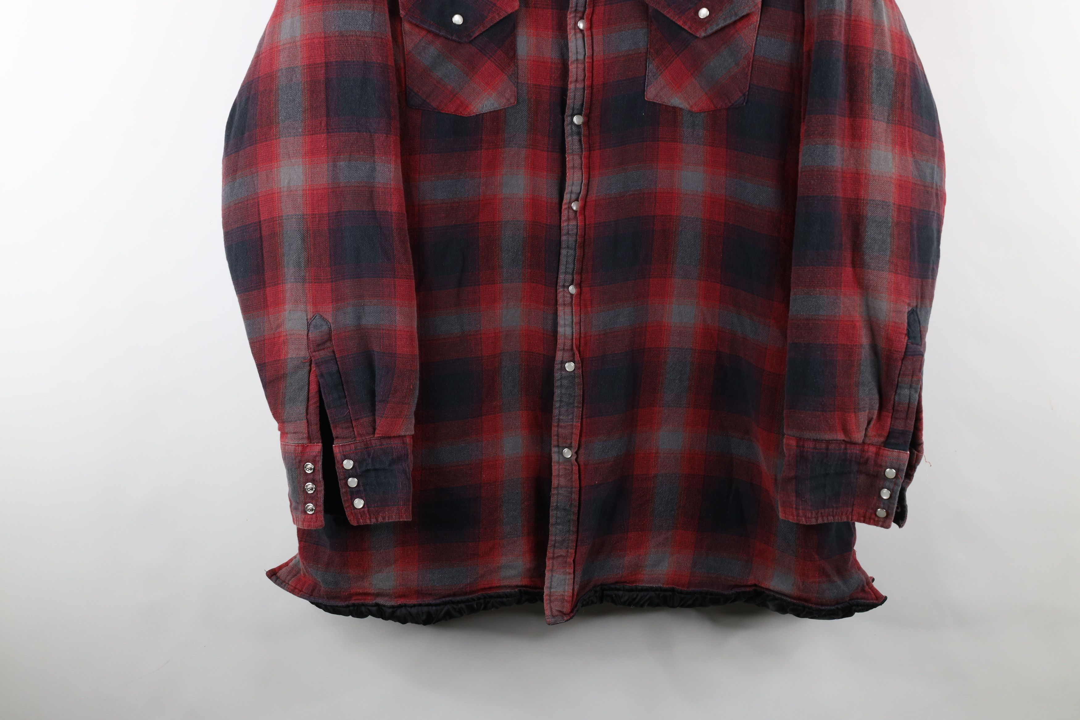 Vintage Vintage 90s Streetwear Flannel Western Shirt Jacket Shacket Size US XXL / EU 58 / 5 - 3 Thumbnail