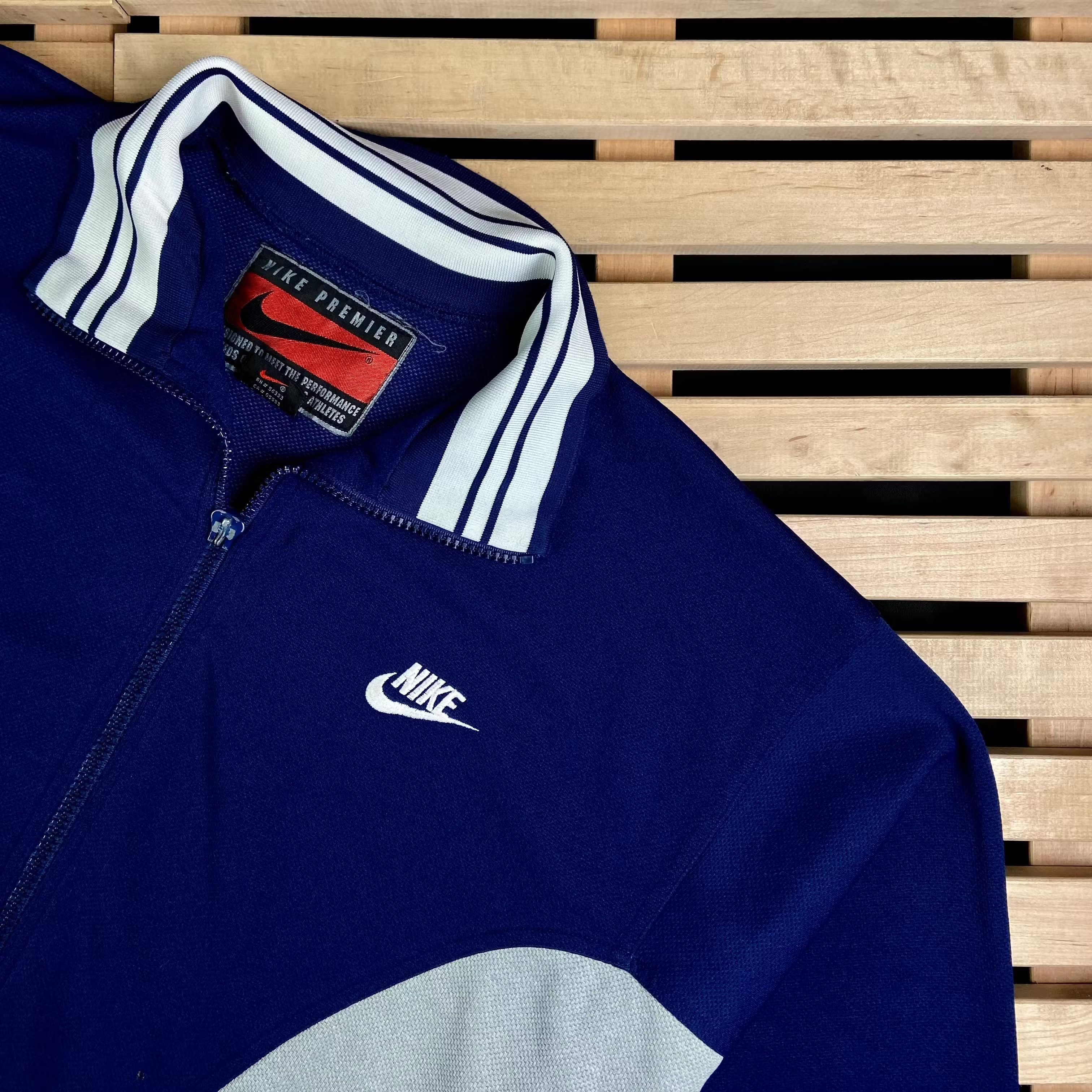 Nike × Vintage Mens Bomber Full Zip Nike Premier Vintage Size XL Size US XL / EU 56 / 4 - 2 Thumbnail