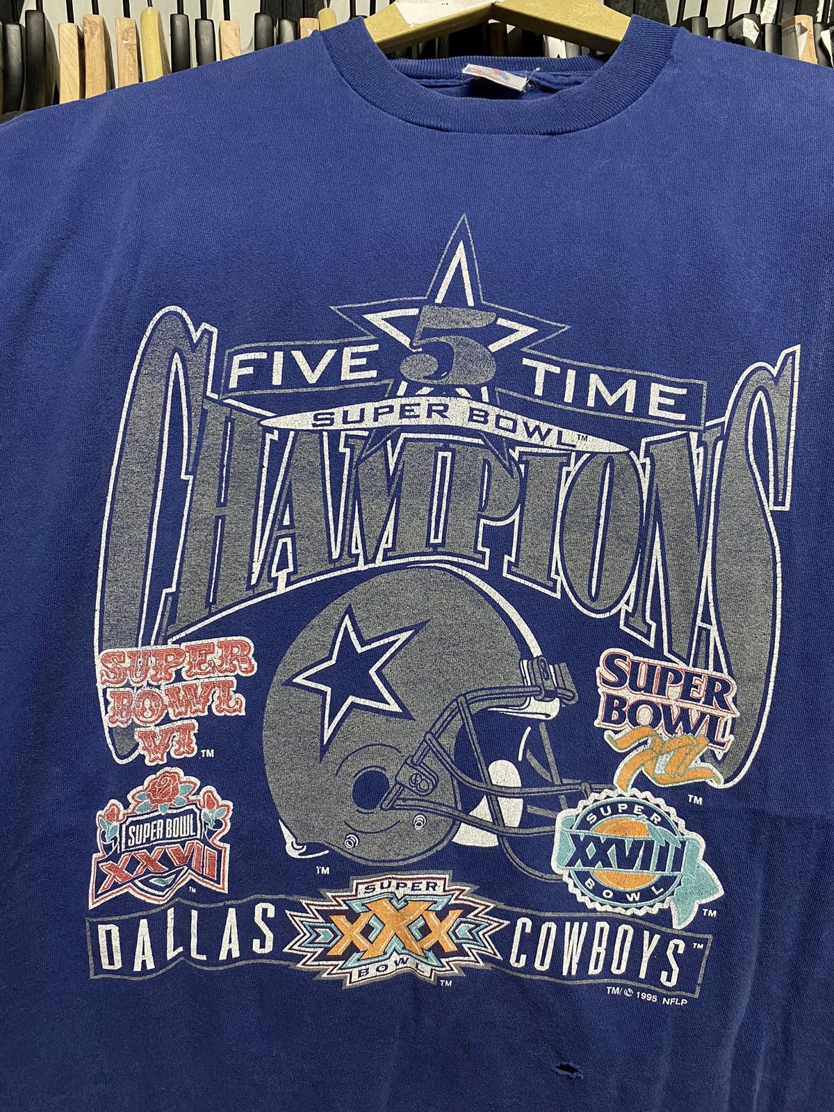 Vintage Vintage 90’s Dallas Cowboys Super Bowl Tee Shirt XLarge Size US XL / EU 56 / 4 - 3 Thumbnail