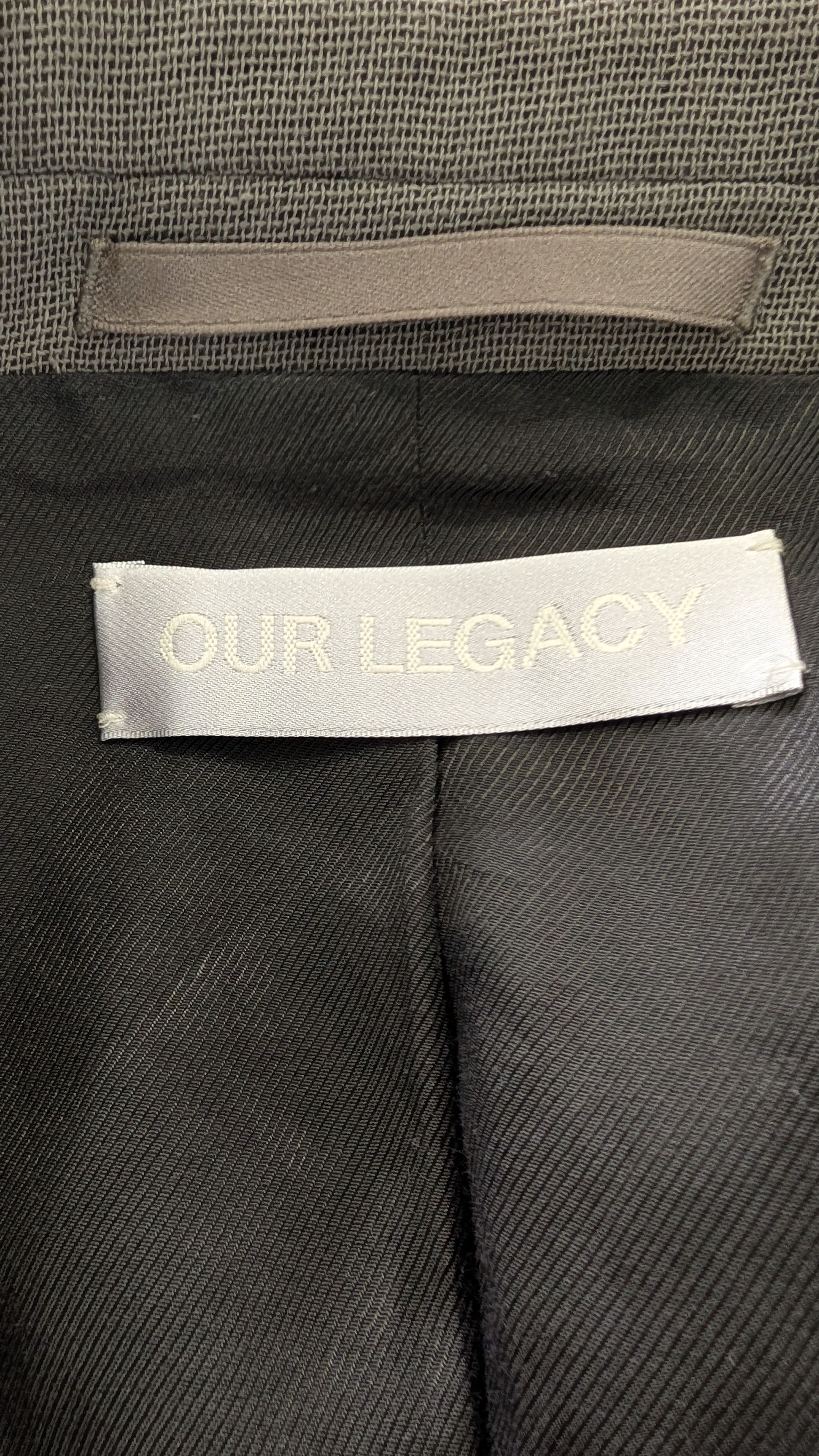 Our Legacy OUR LEGACY Sharp DB Blazer 52 XL Double Grey Weave Size 42L - 9 Thumbnail