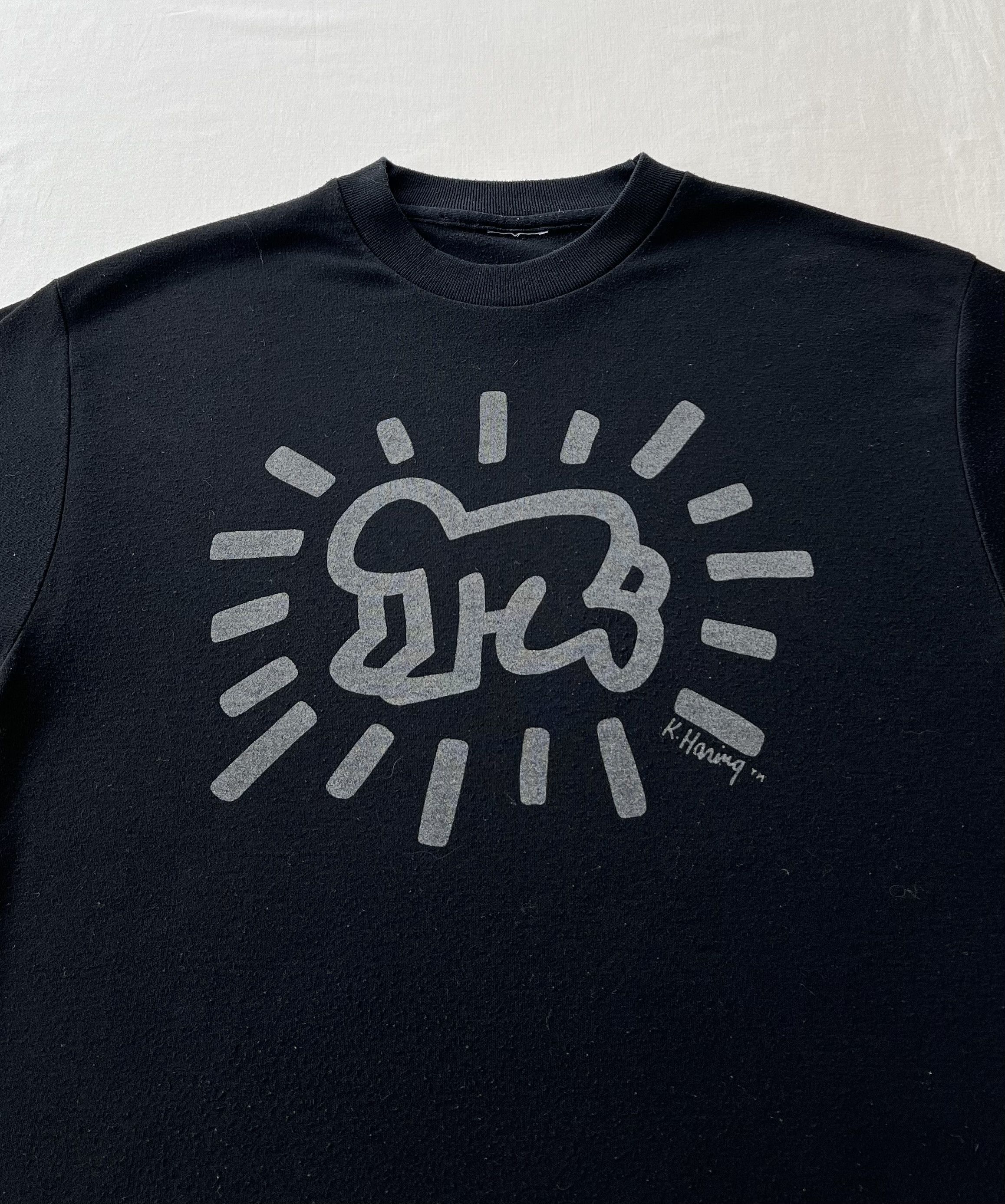 Arts & Science Vintage 90s Keith Haring Art Black T-shirt Size US S / EU 44-46 / 1 - 5 Thumbnail