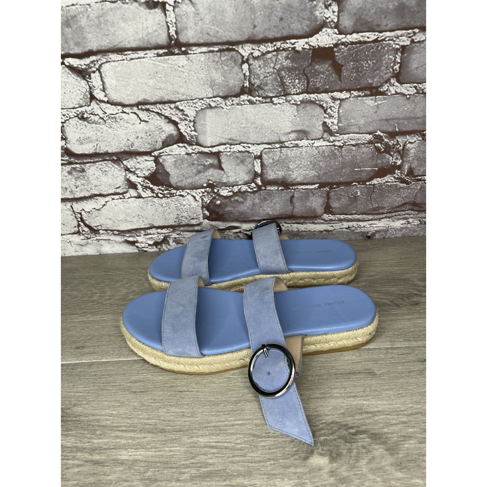 Stuart Weitzman Stuart Weitzman Periwinkle Blue Suede Leather Espadrille San Size US 6 / IT 36 - 17 Thumbnail