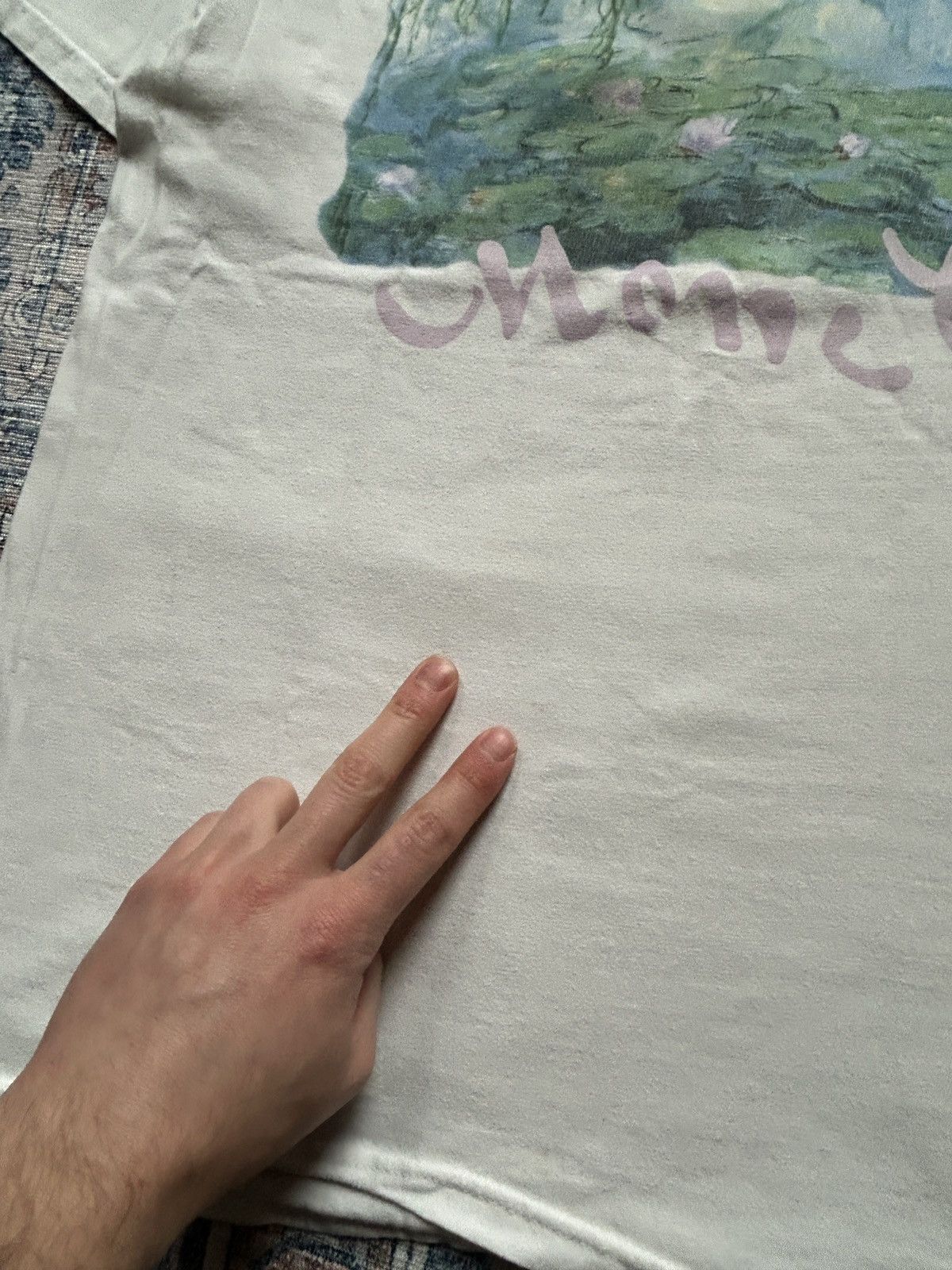 Vintage Vintage 90s Monet Water Lillies Graphic Tee Size US L / EU 52-54 / 3 - 8 Thumbnail
