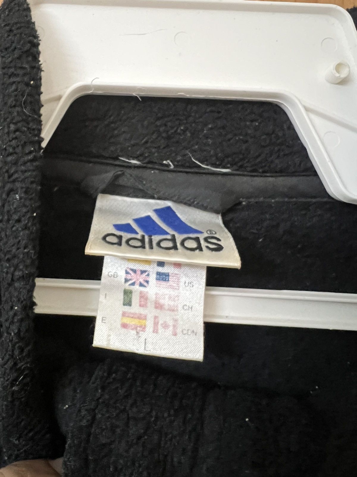 Adidas Vintage adidas fleece big logo Size US L / EU 52-54 / 3 - 4 Thumbnail