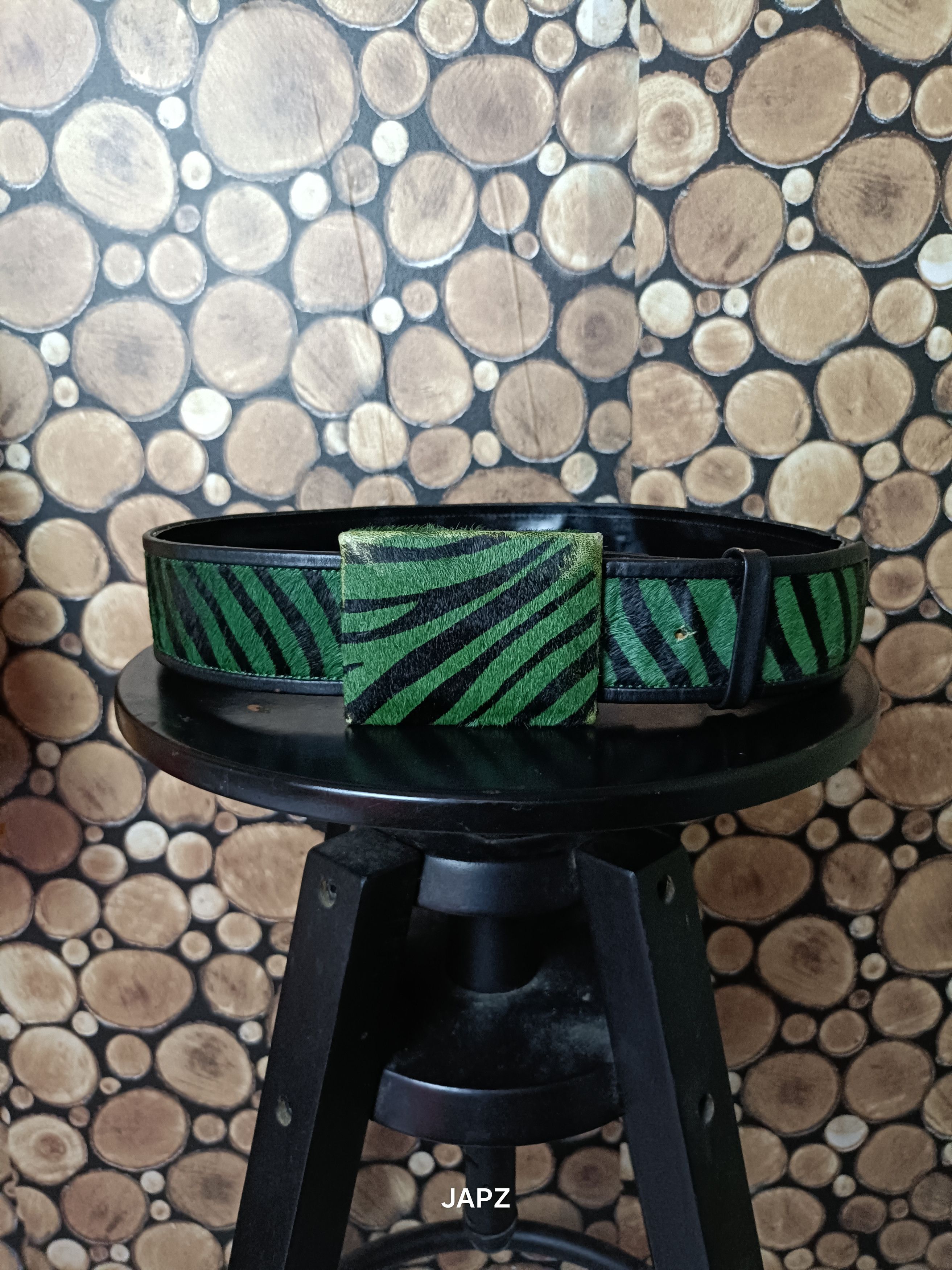 Renoma Vintage renoma zebra pattern hair leather belt Size ONE SIZE - 4 Thumbnail