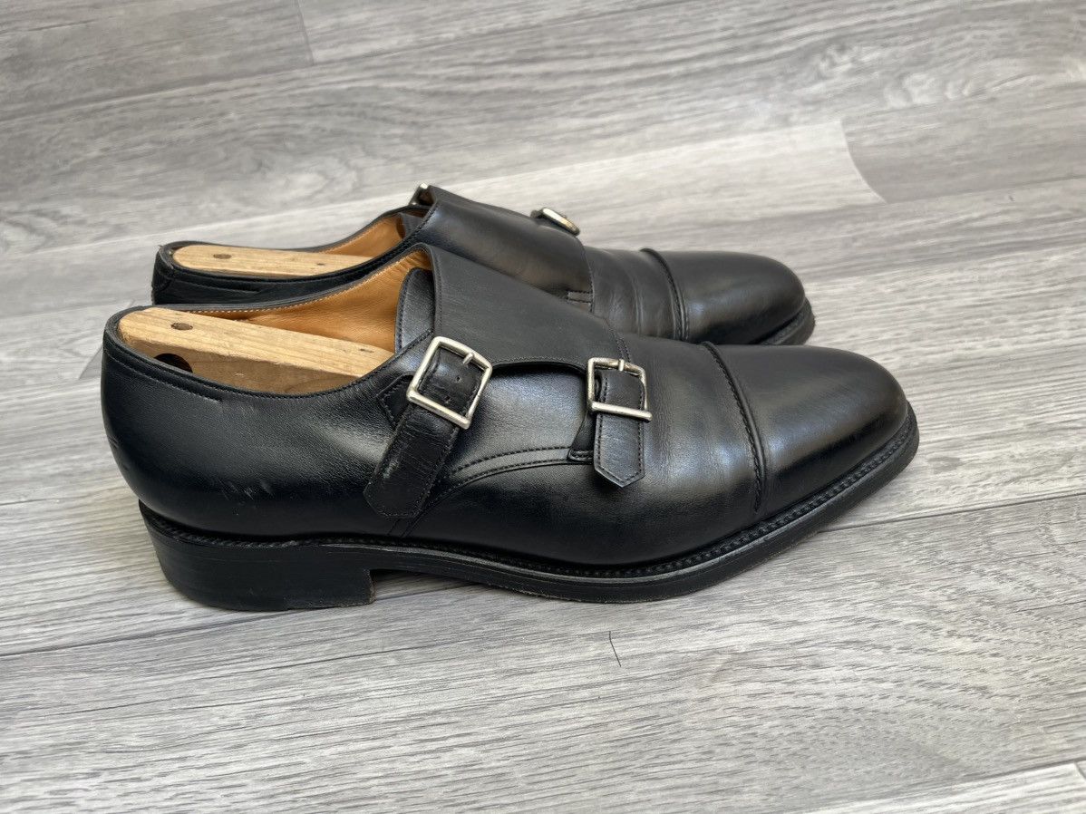 John Lobb John lobb william 2 monk strap black leather dress shoes Size US 8 / EU 41 - 8 Thumbnail