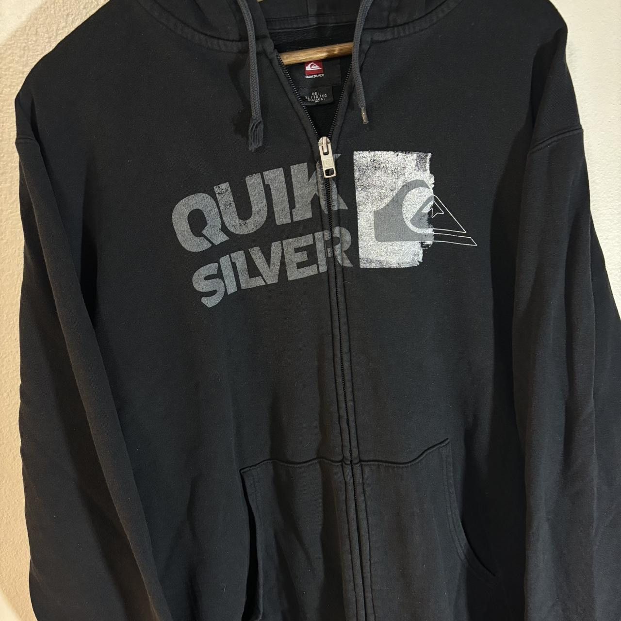 Quiksilver y2k QUIKSILVER 2000s Zip Up Adult XL Hoodie Skater Size US XL / EU 56 / 4 - 4 Thumbnail