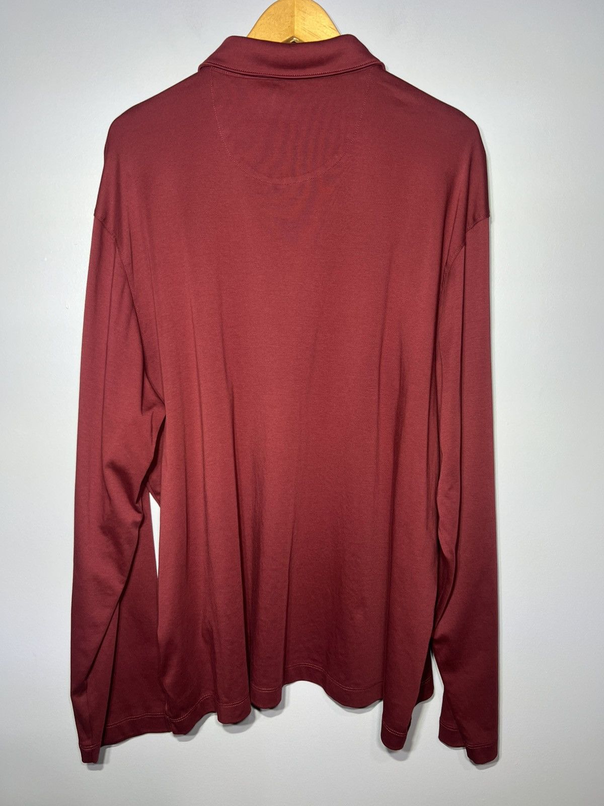 UNTUCKit UNTUCKit Mens 3XL Damaschino Long Sleeve Polo Shirt Reg Fit Size US XXL / EU 58 / 5 - 4 Thumbnail