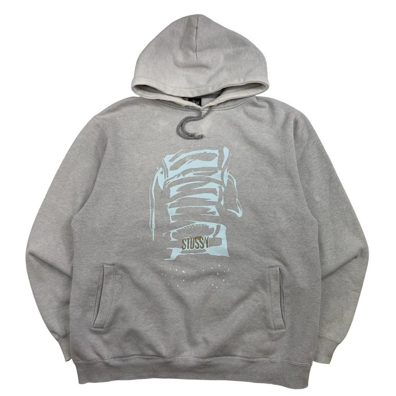Stussy Vintage 2000s Stussy Pullover Shoe Hoodie - Extra Large Size US XL / EU 56 / 4 - 1 Thumbnail